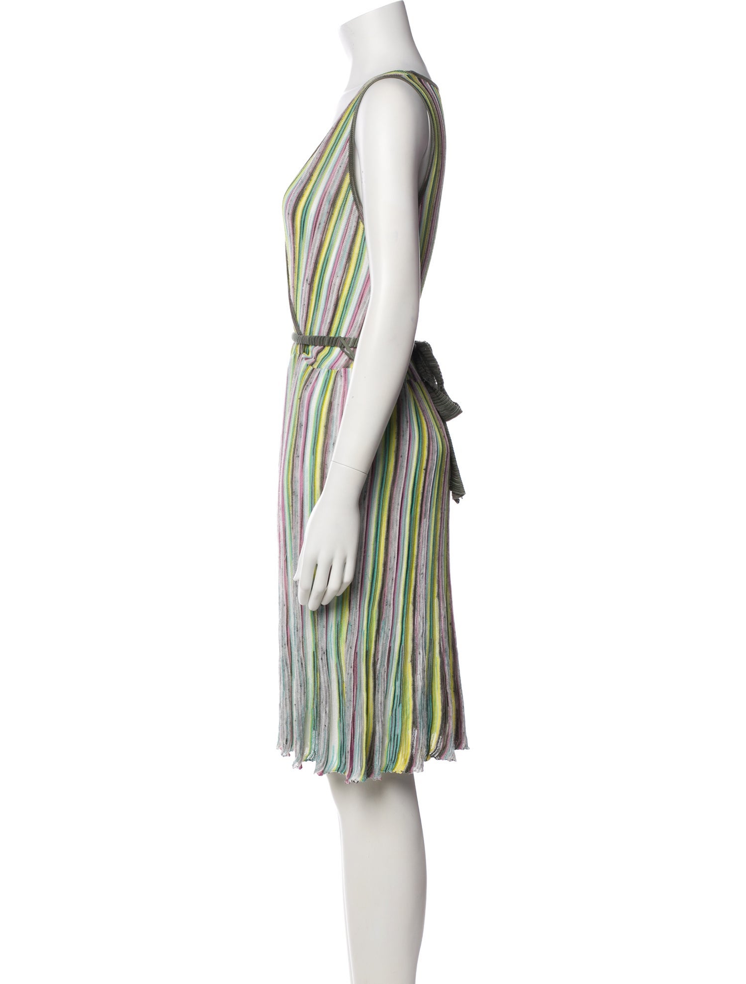 M Missoni Striped Knee-Length Dress