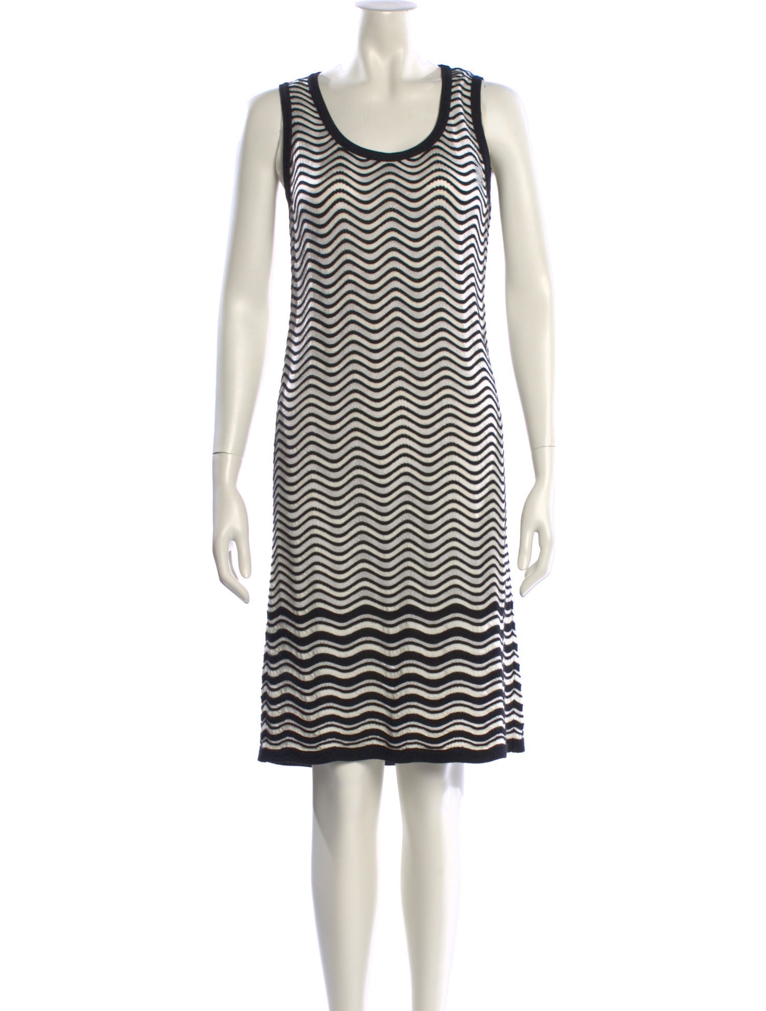 M Missoni Striped Knee-Length Dress