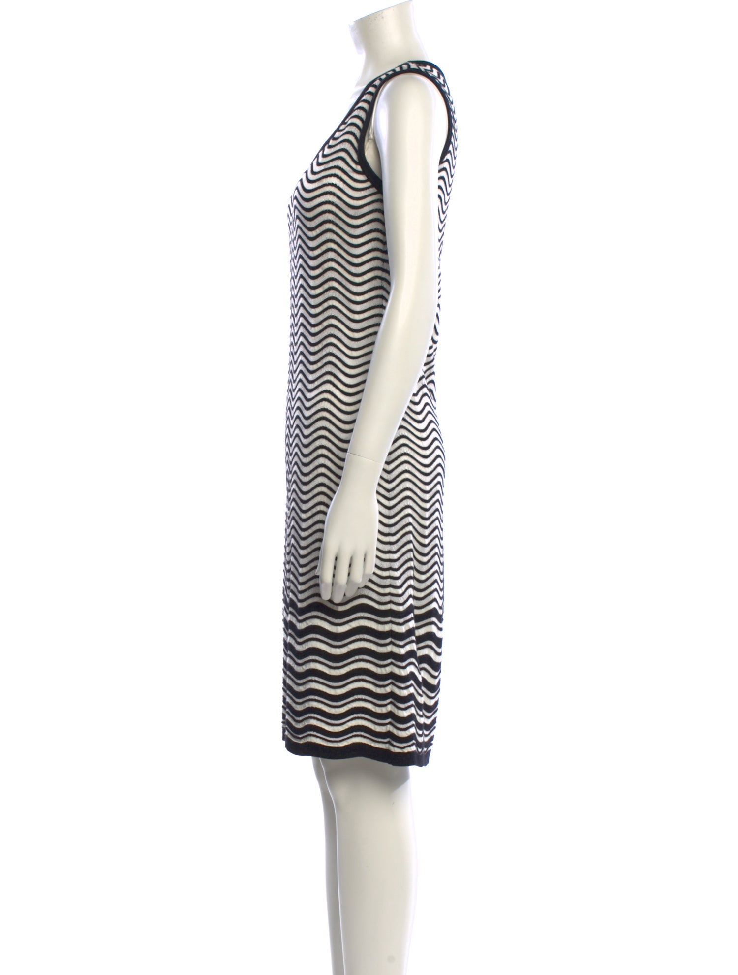 M Missoni Striped Knee-Length Dress