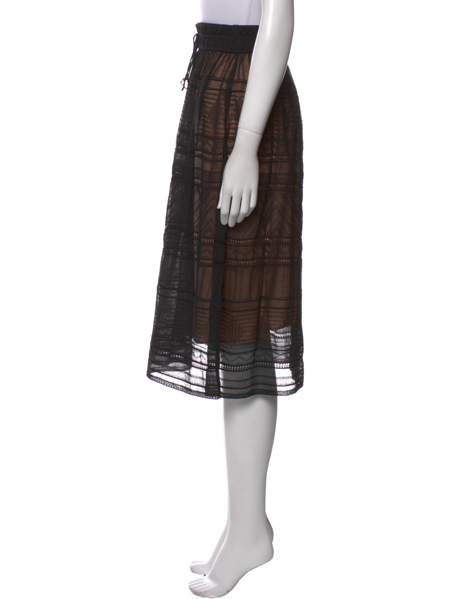 M Missoni Lace Trim Embellishment Knee-Length Skirt