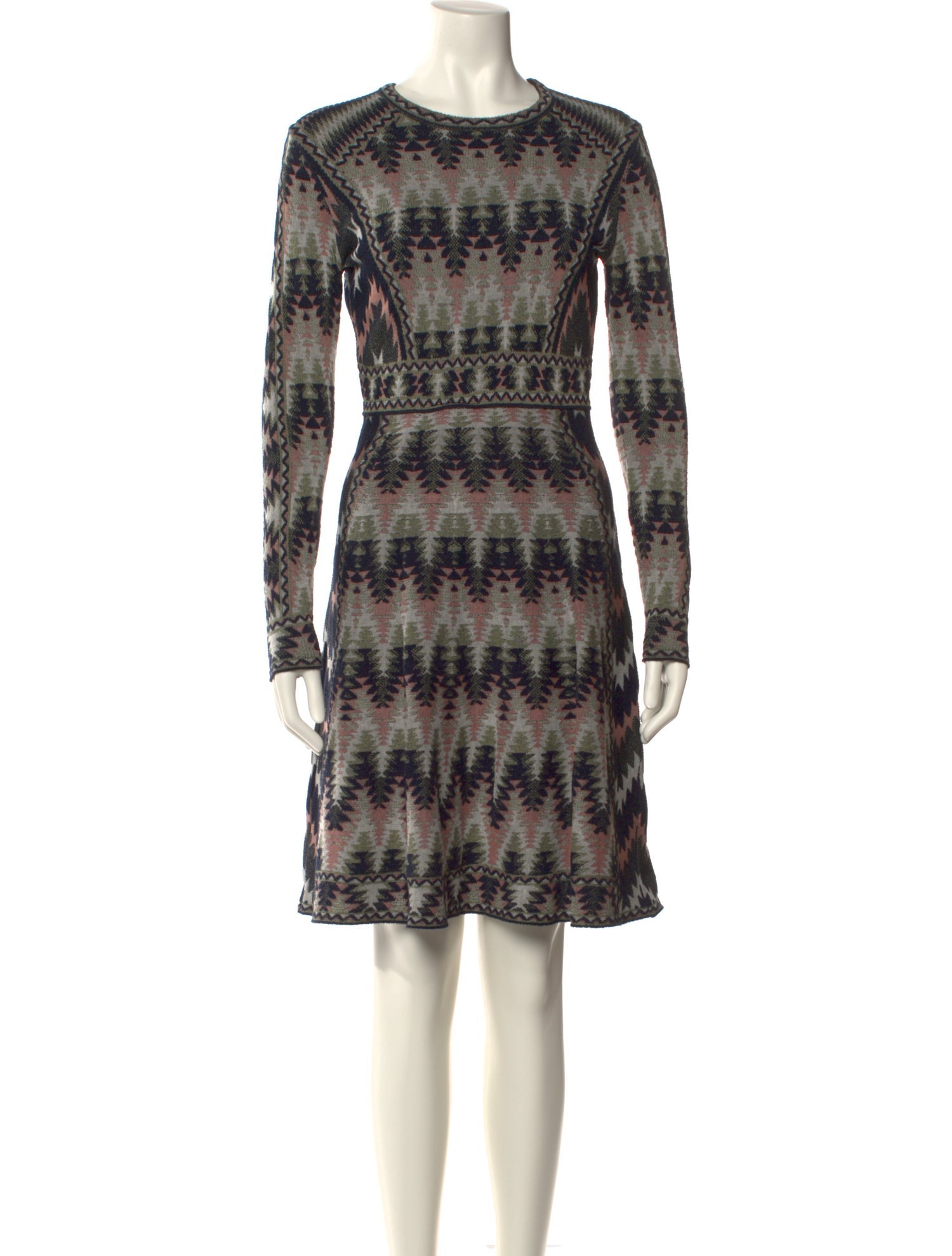 M Missoni Printed Knee-Length Dress