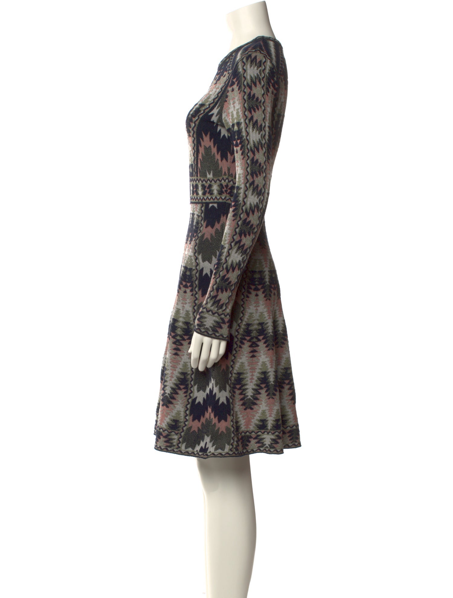 M Missoni Printed Knee-Length Dress