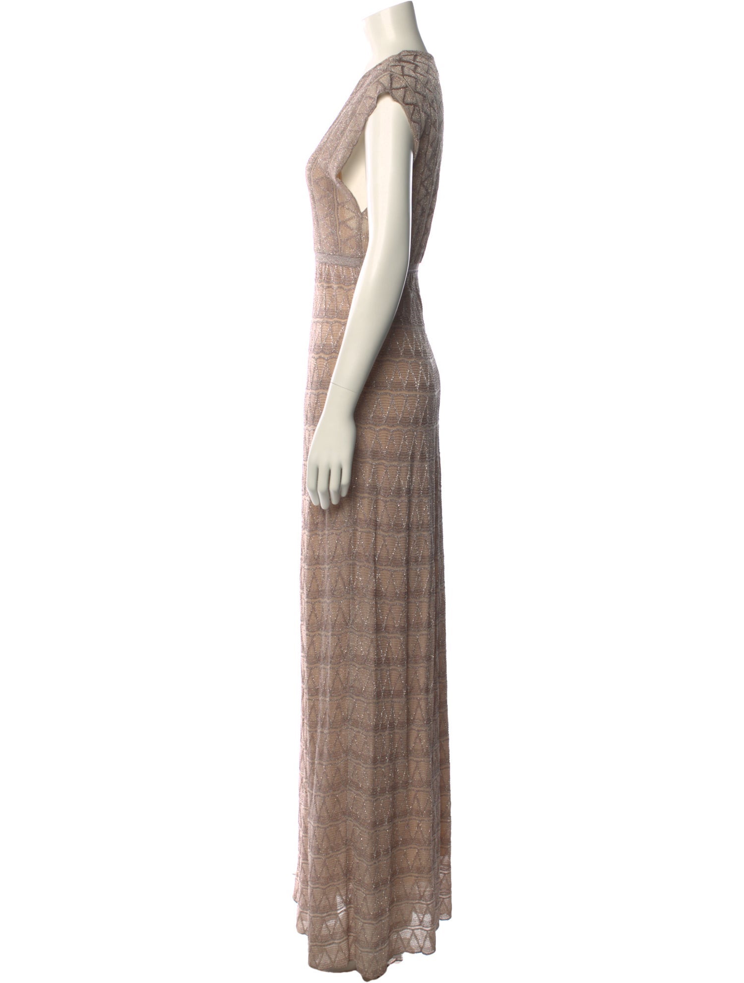 M Missoni Lace Pattern Long Dress