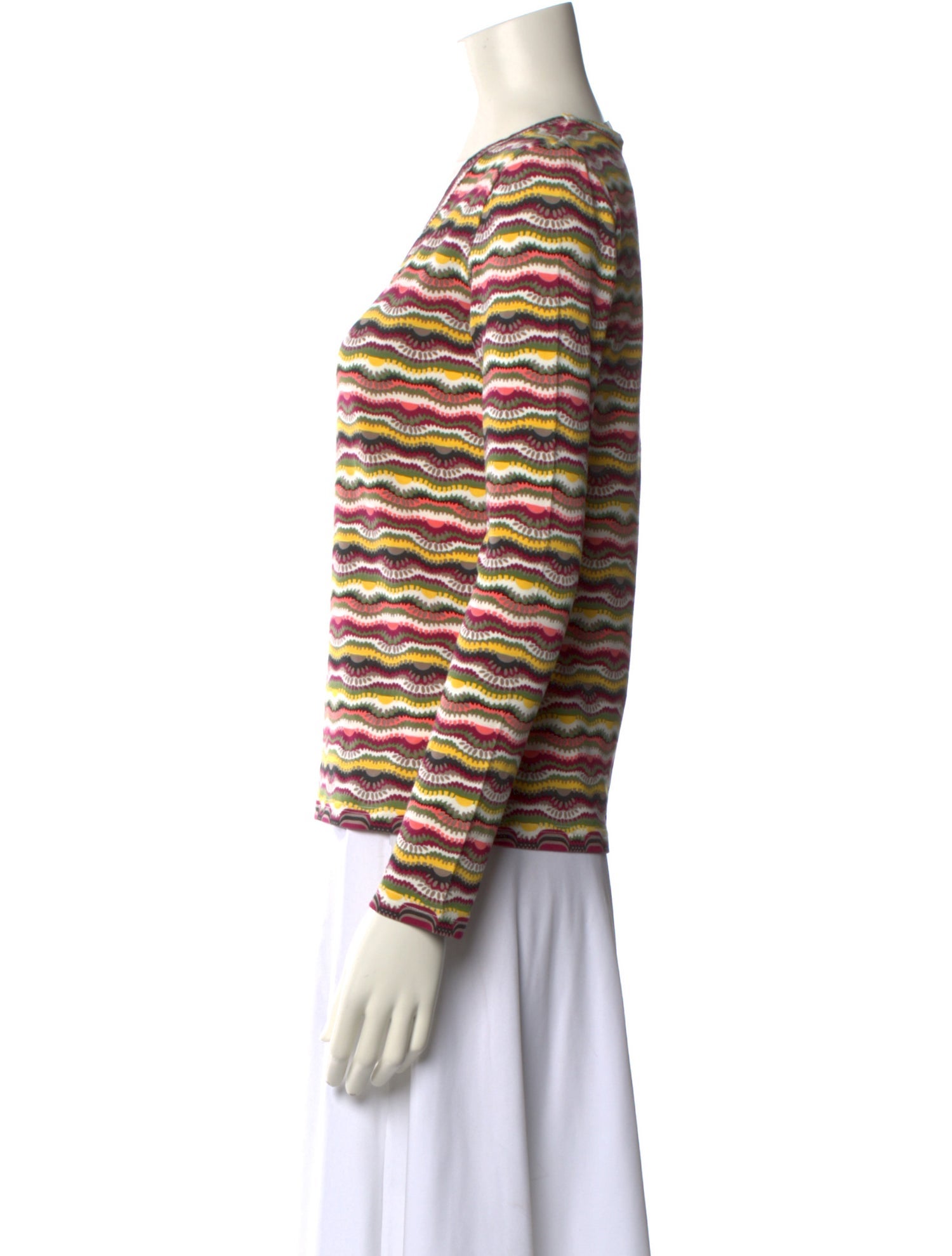 M Missoni Printed V-Neck Top