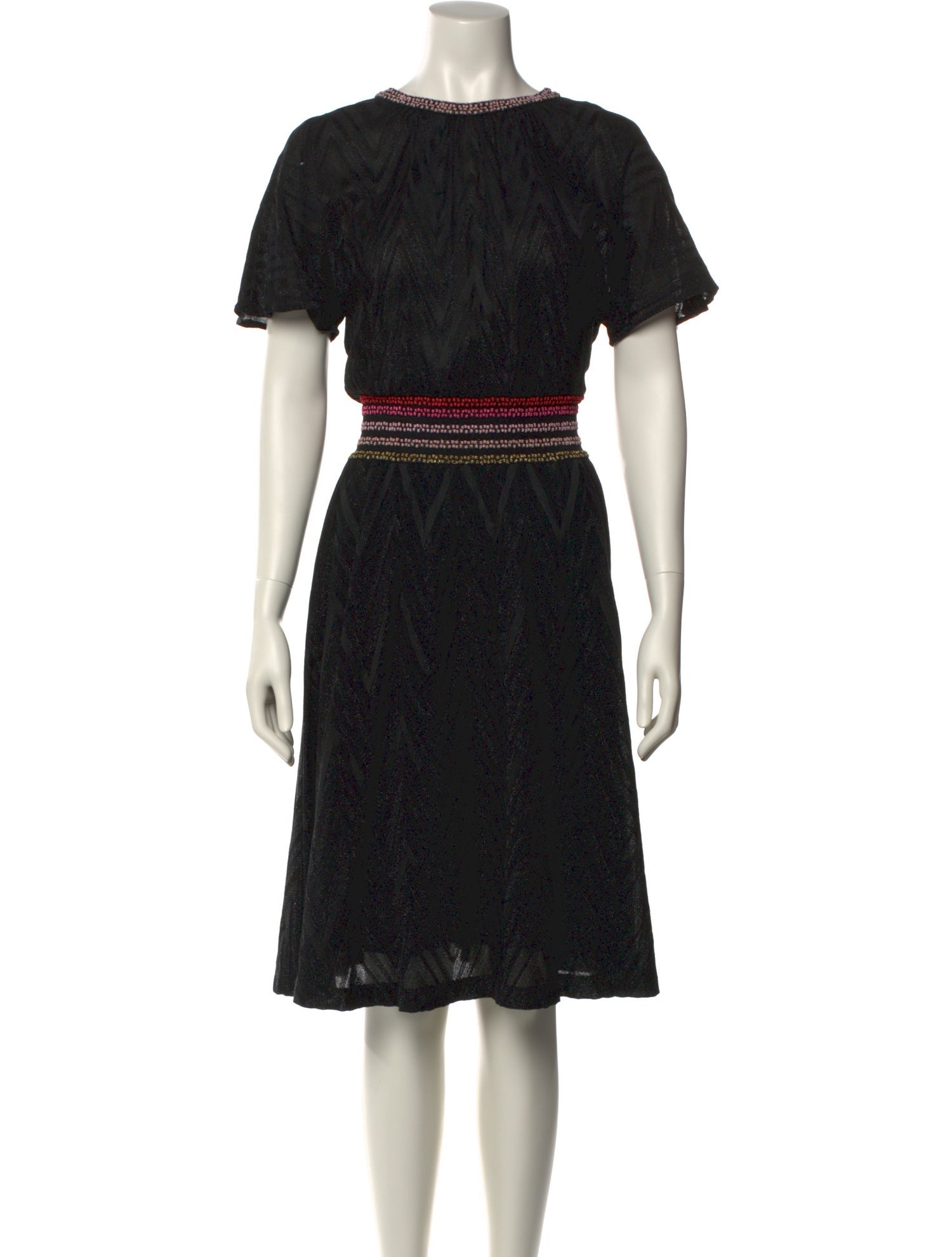 M Missoni Printed Midi Length Dress