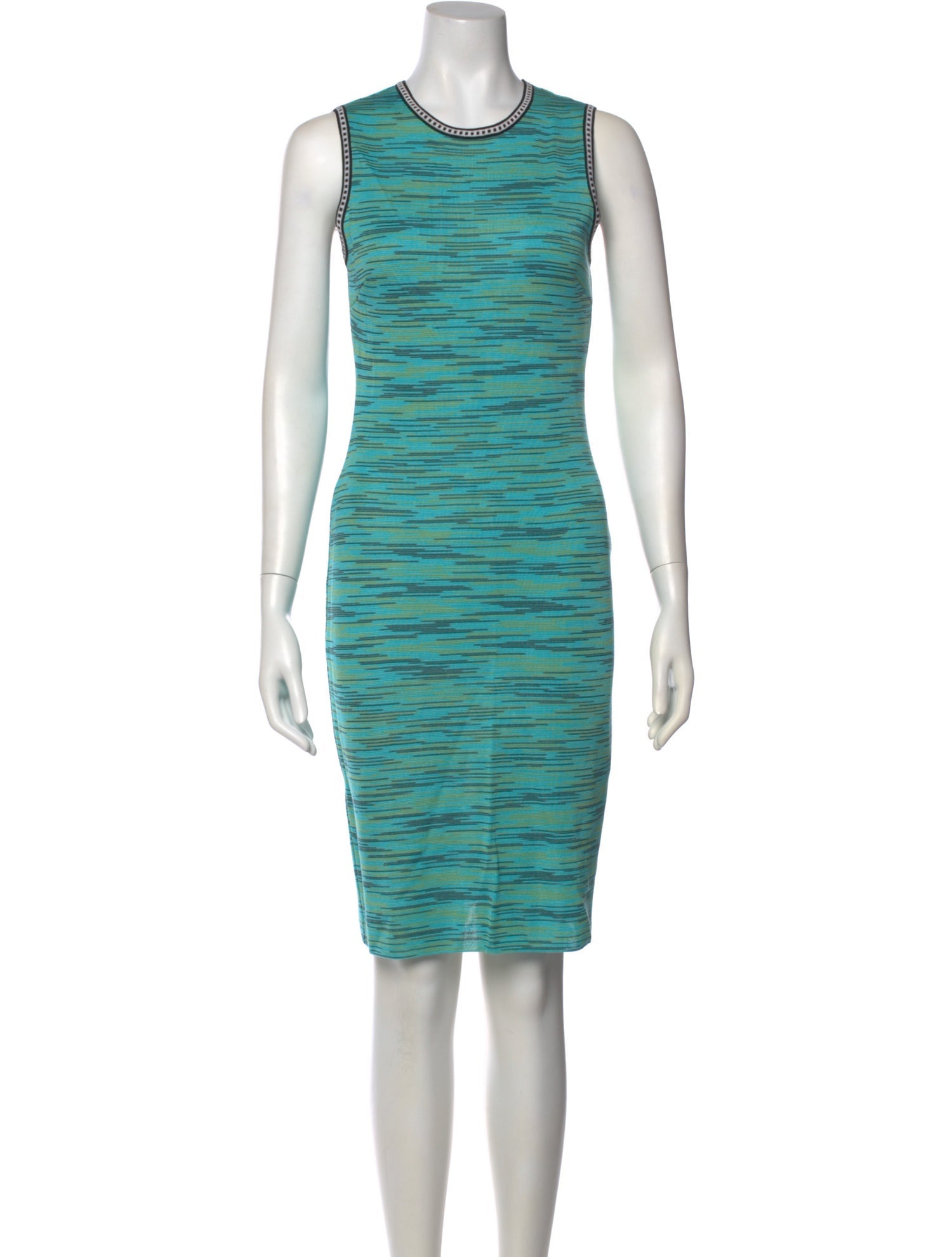 M Missoni Striped Knee-Length Dress