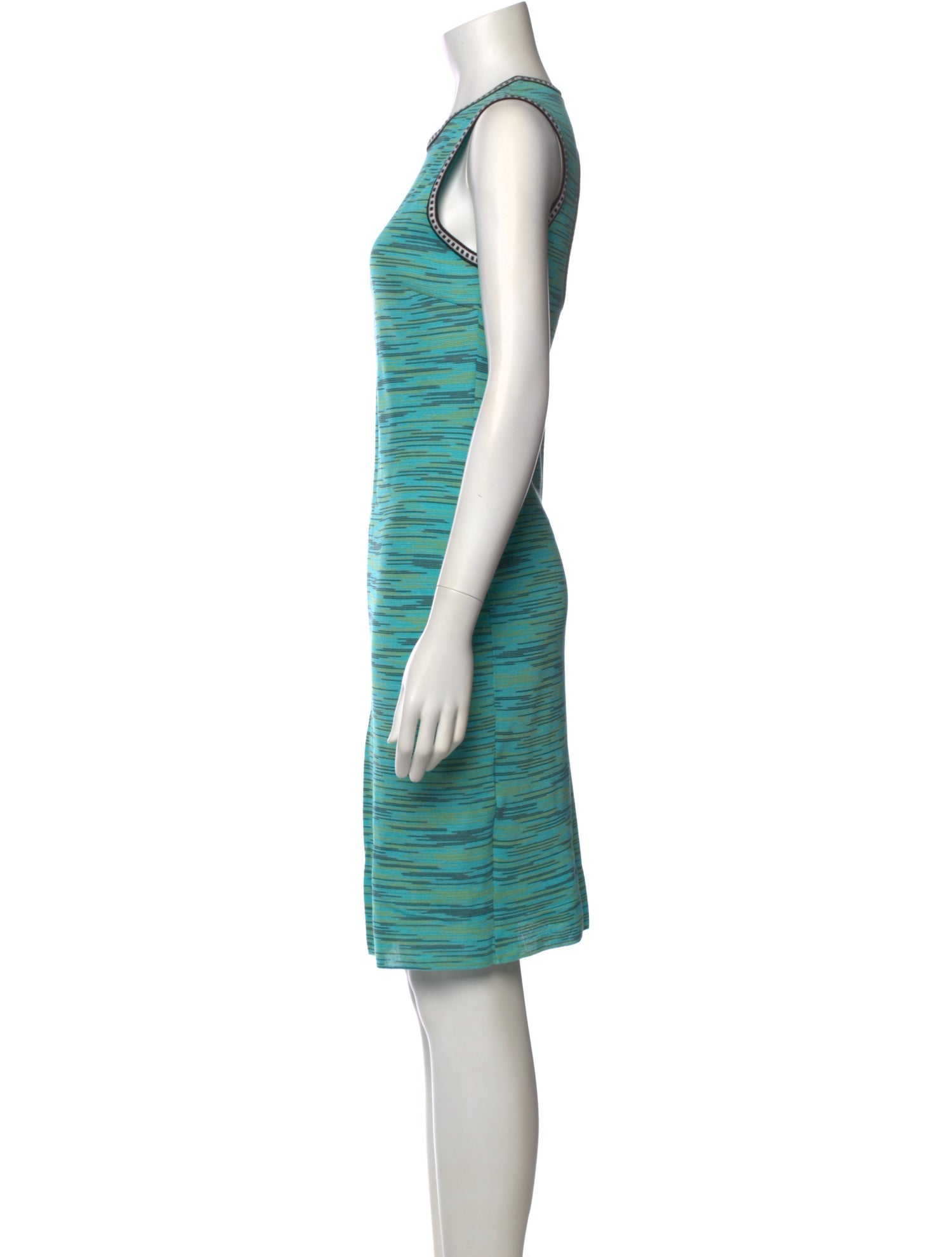 M Missoni Striped Knee-Length Dress