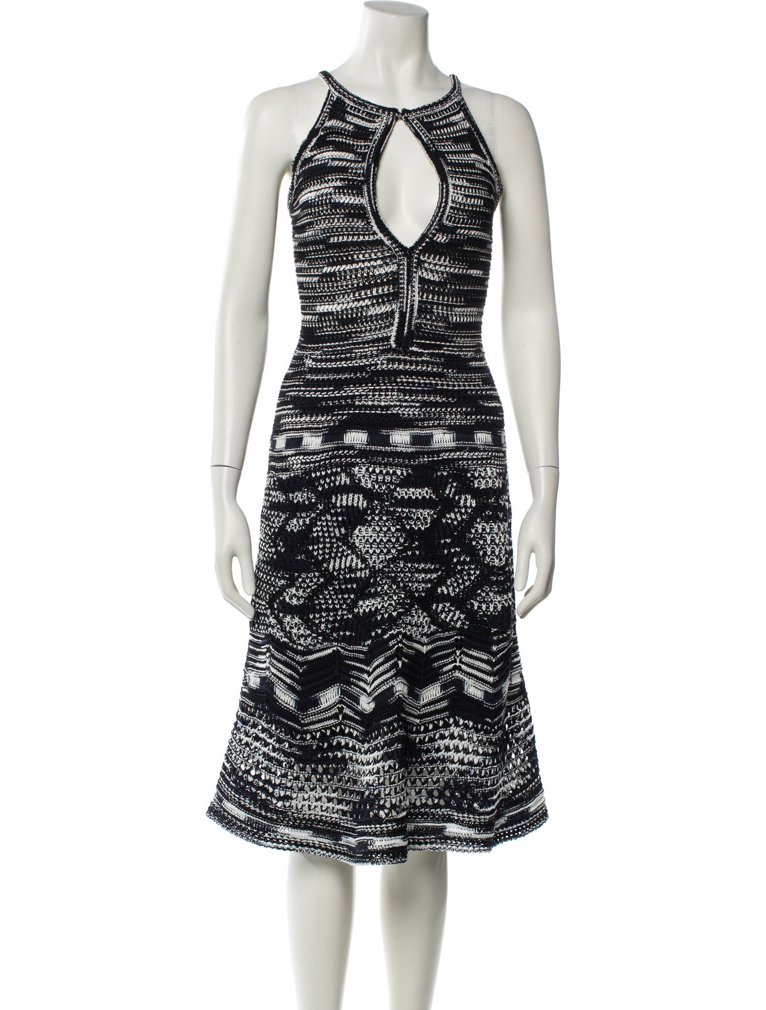 M Missoni Printed Knee-Length Dress