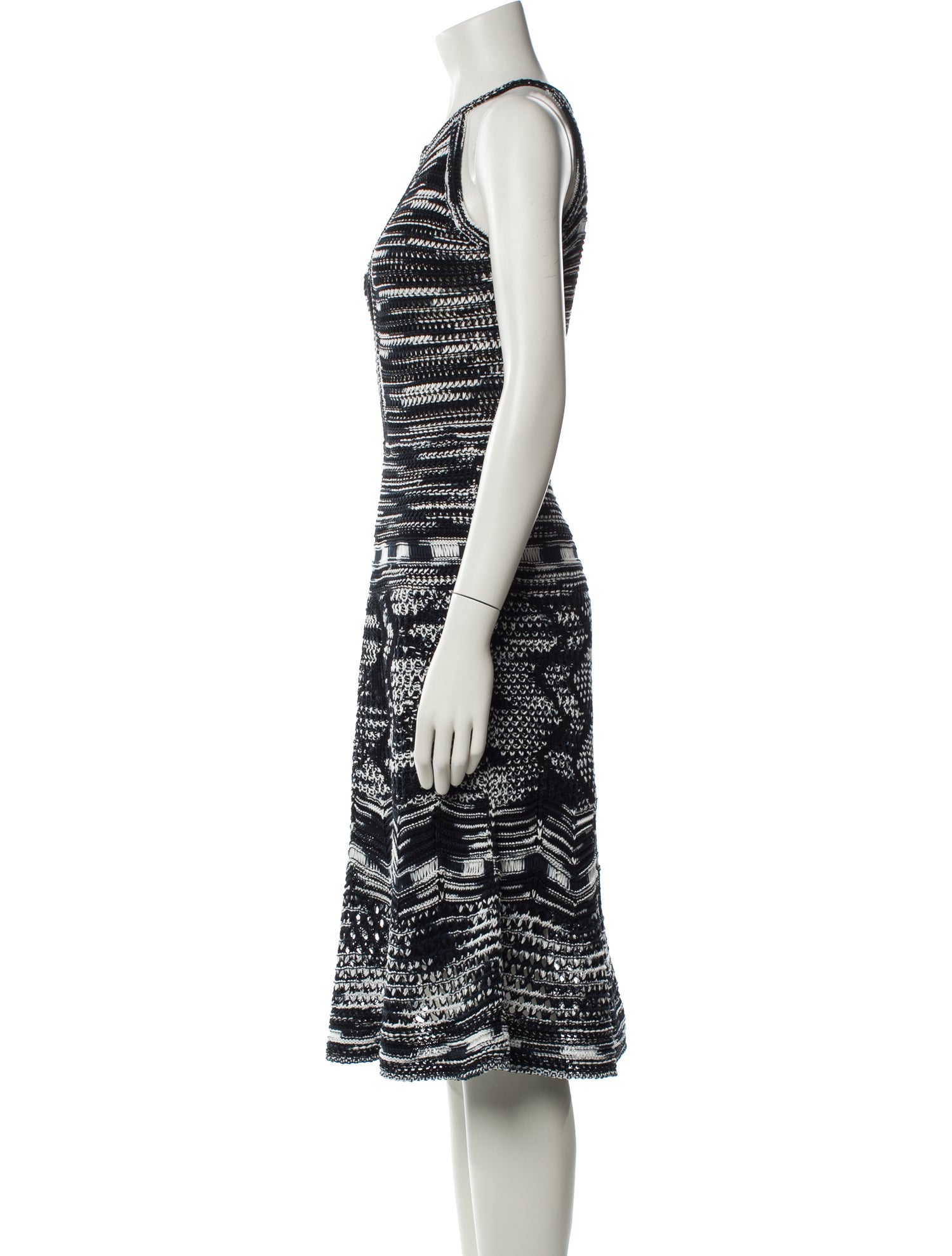 M Missoni Printed Knee-Length Dress