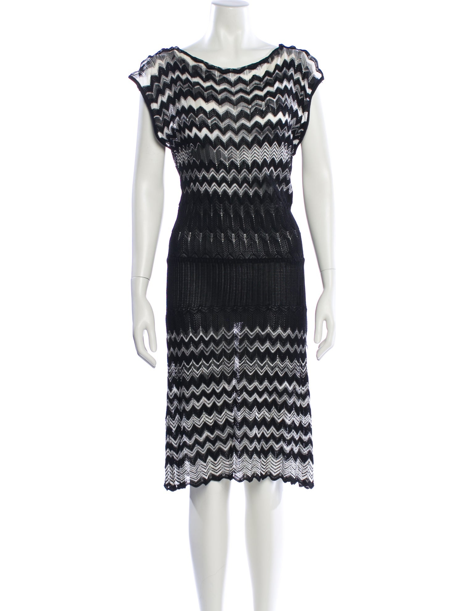 M Missoni Printed Knee-Length Dress
