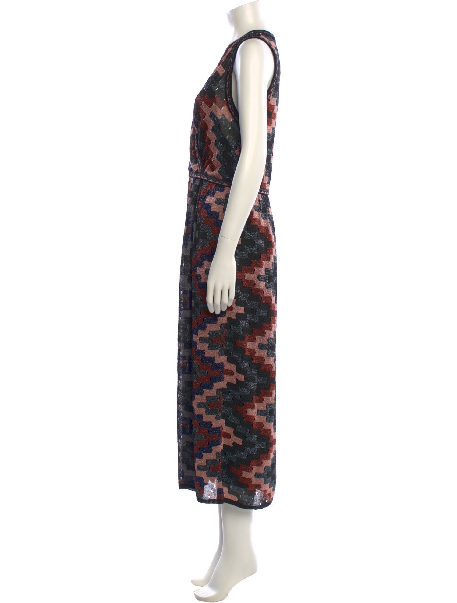 M Missoni Printed Long Dress
