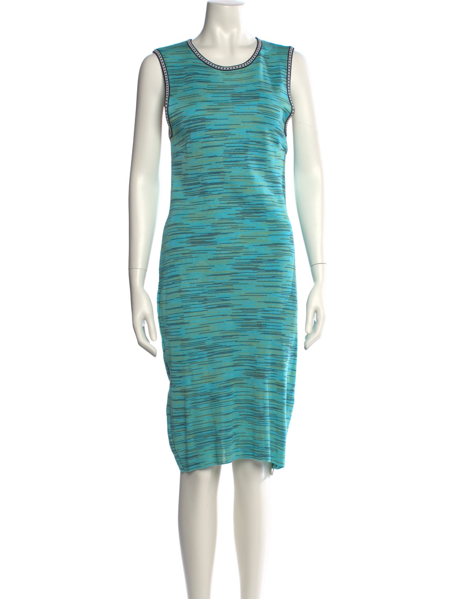 M Missoni Striped Midi Length Dress