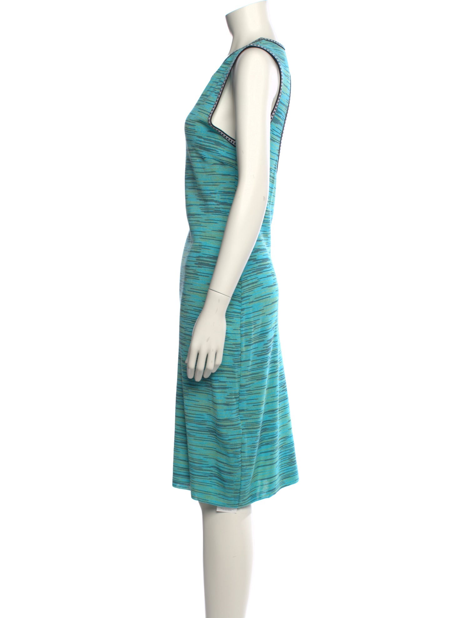M Missoni Striped Midi Length Dress