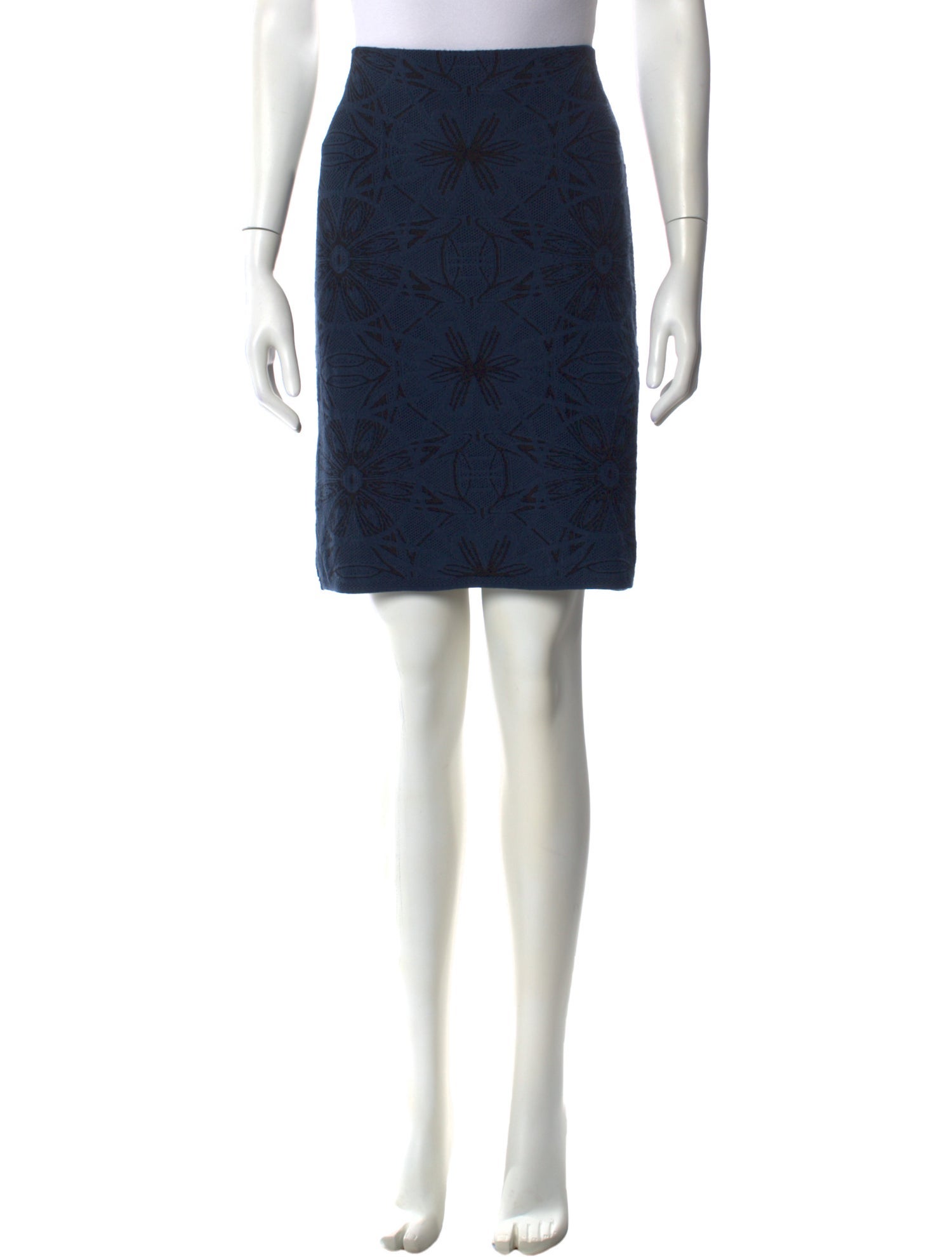 M Missoni Lace Pattern Knee-Length Skirt
