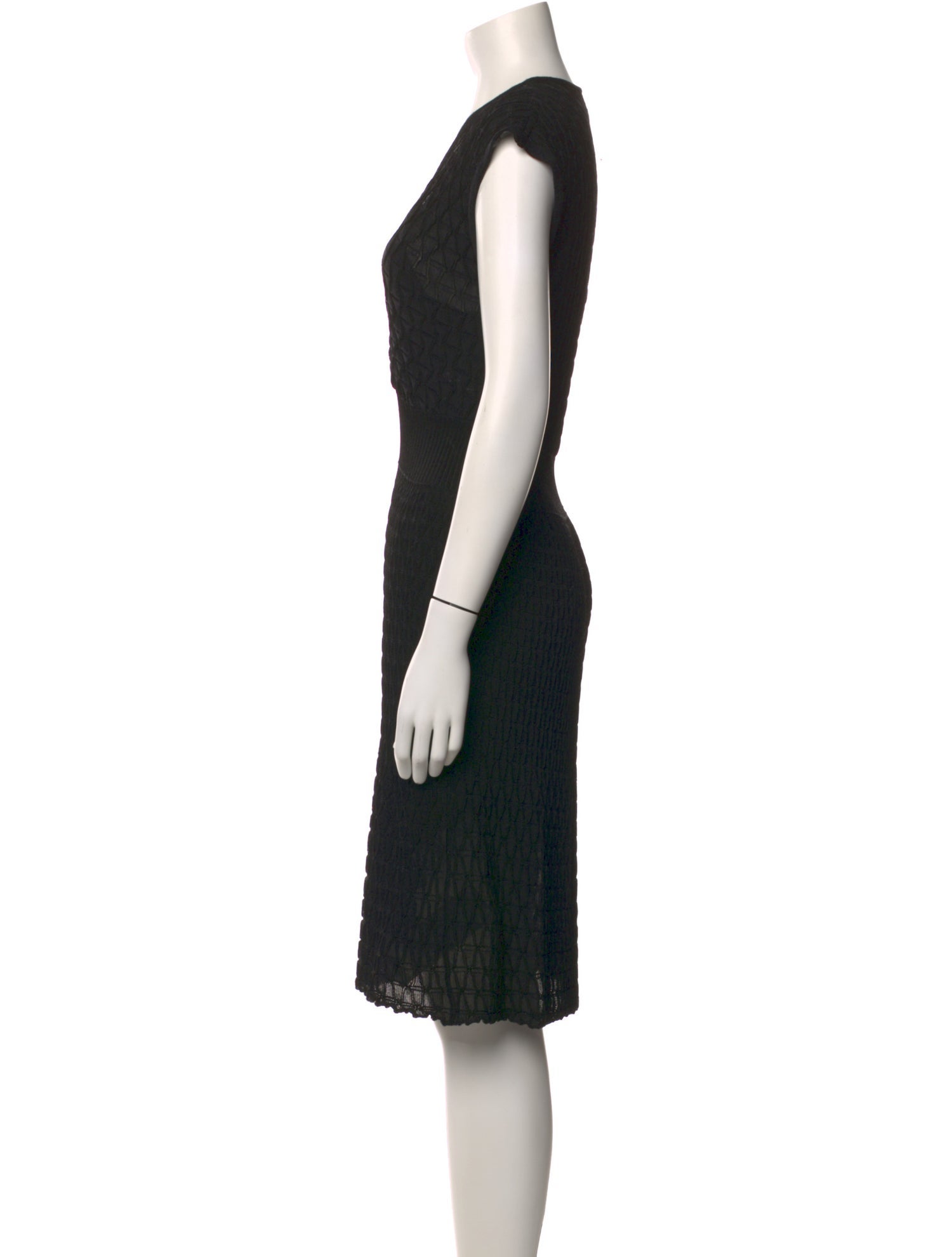 M Missoni Merino Wool Knee-Length Dress