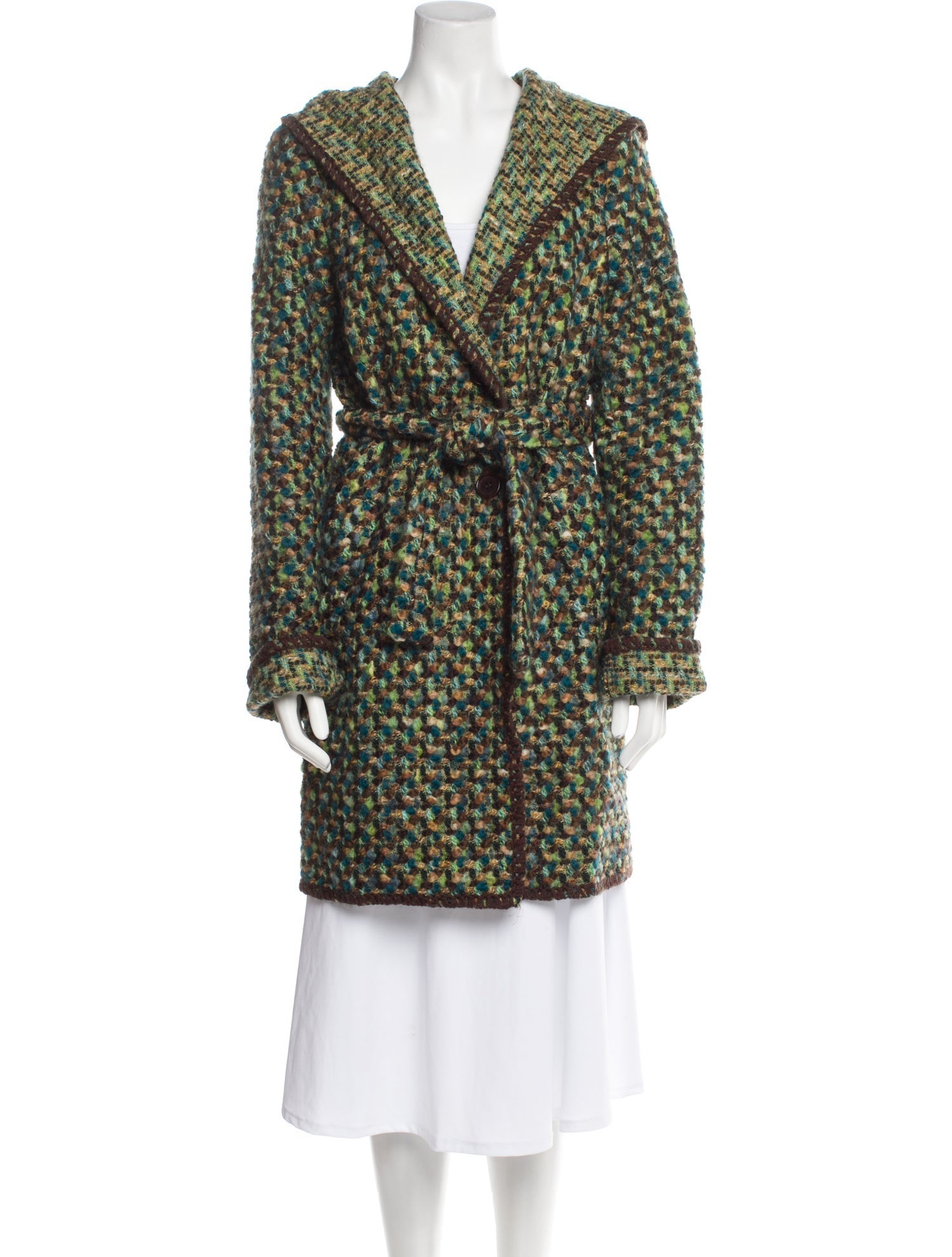 M Missoni Tweed Pattern Coat