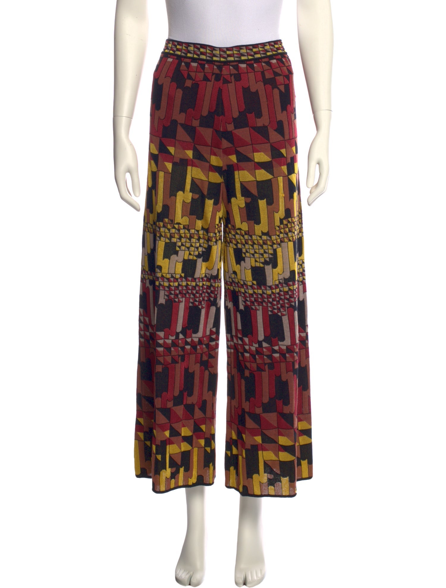 M Missoni Printed Wide Leg Pants
