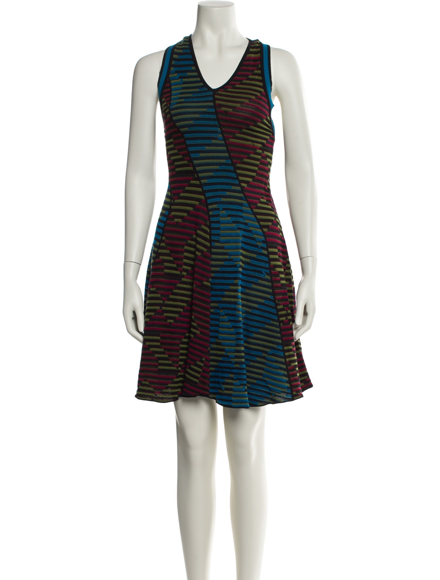 M Missoni Striped Mini Dress