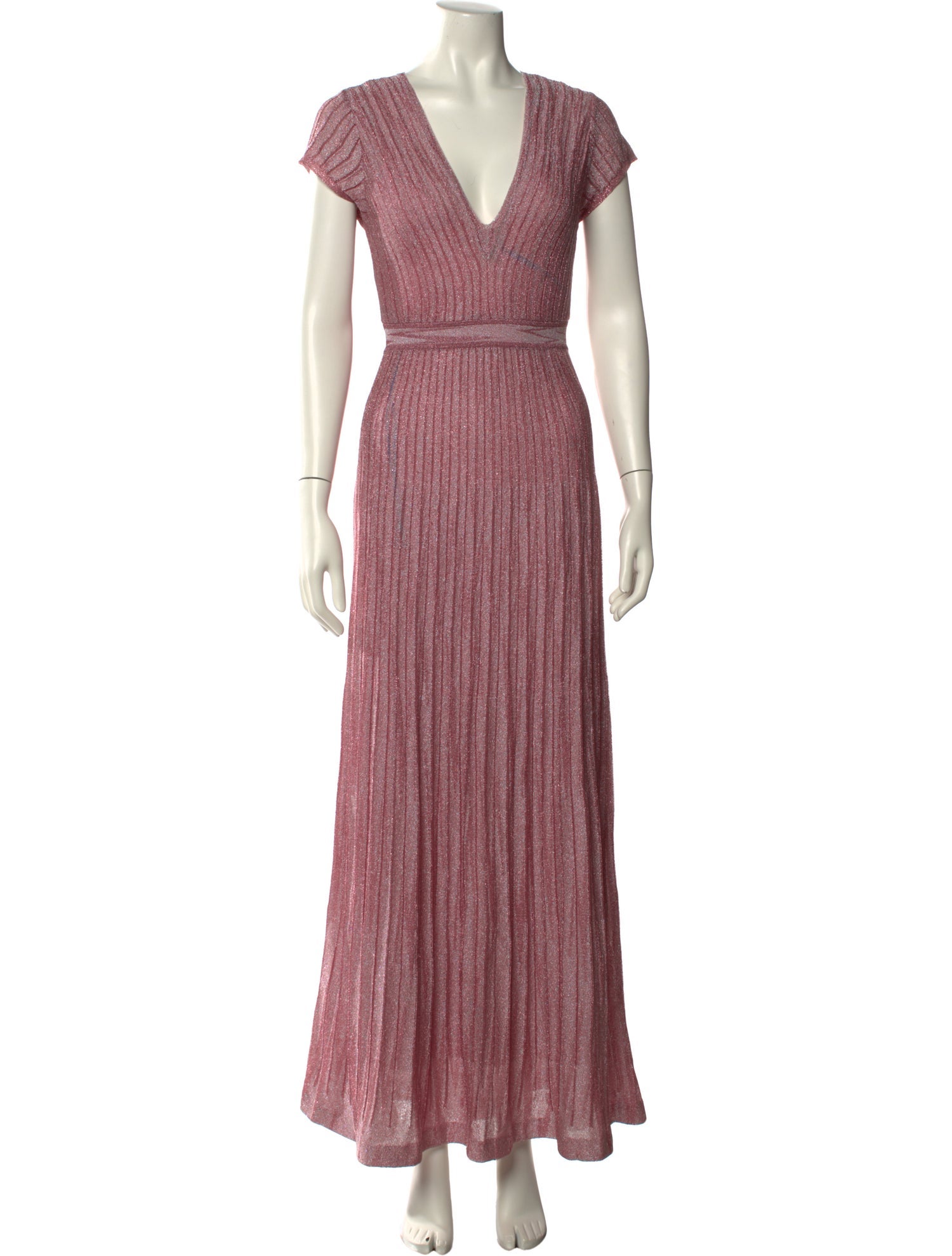 M Missoni V-Neck Long Dress