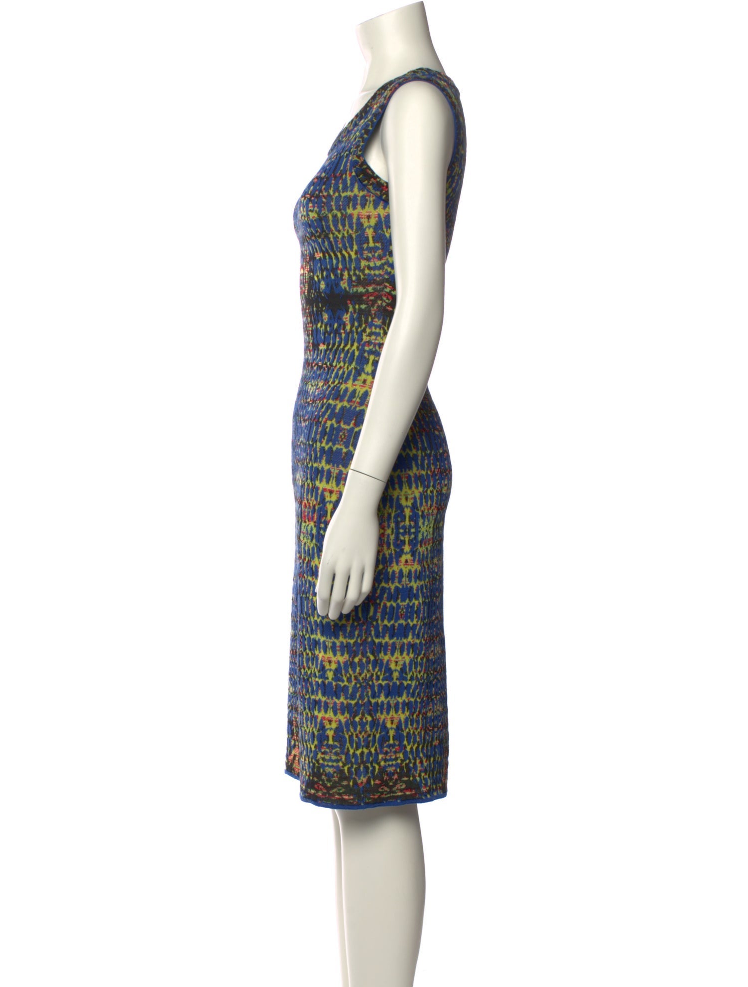 M Missoni Printed Midi Length Dress