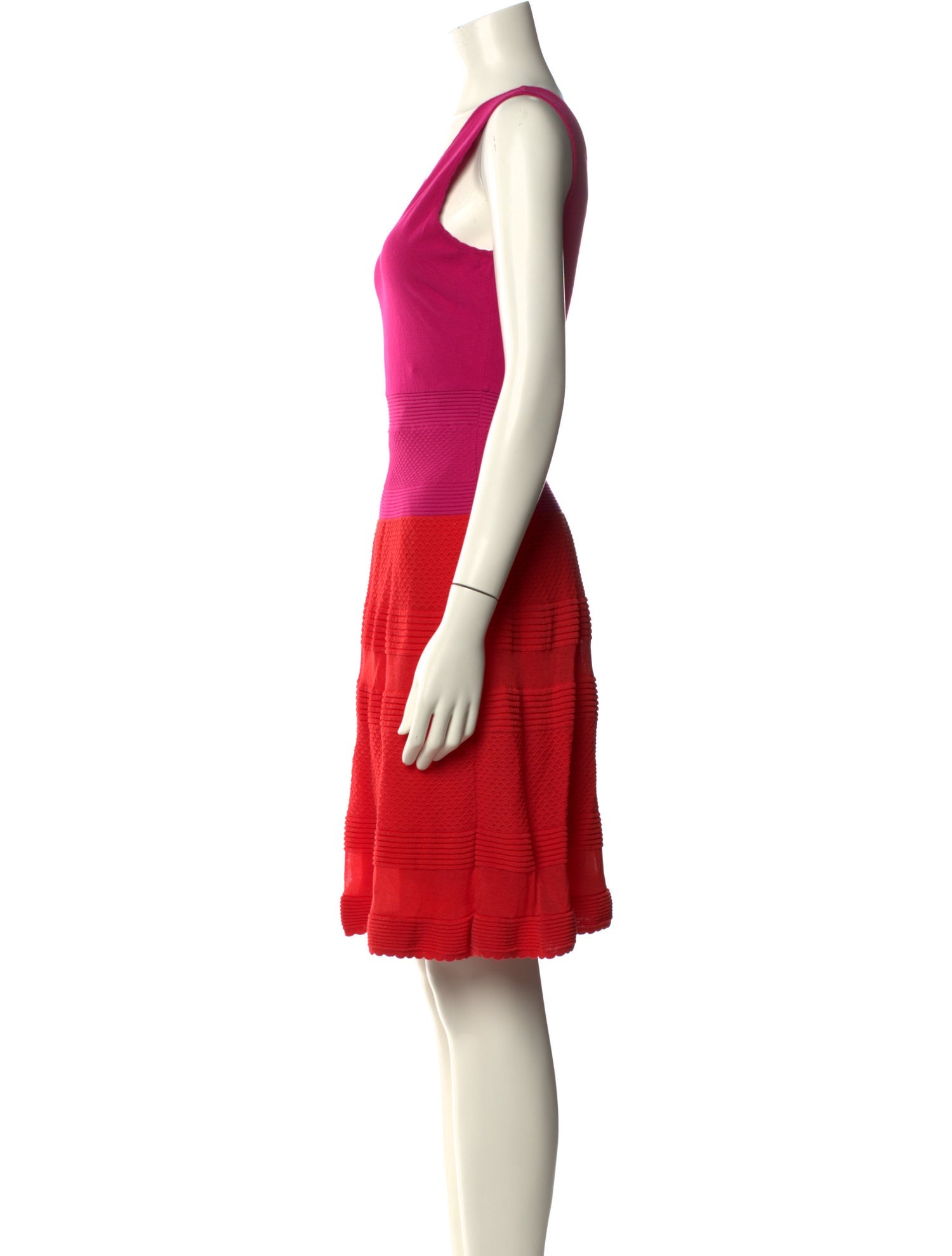 M Missoni V-Neck Knee-Length Dress