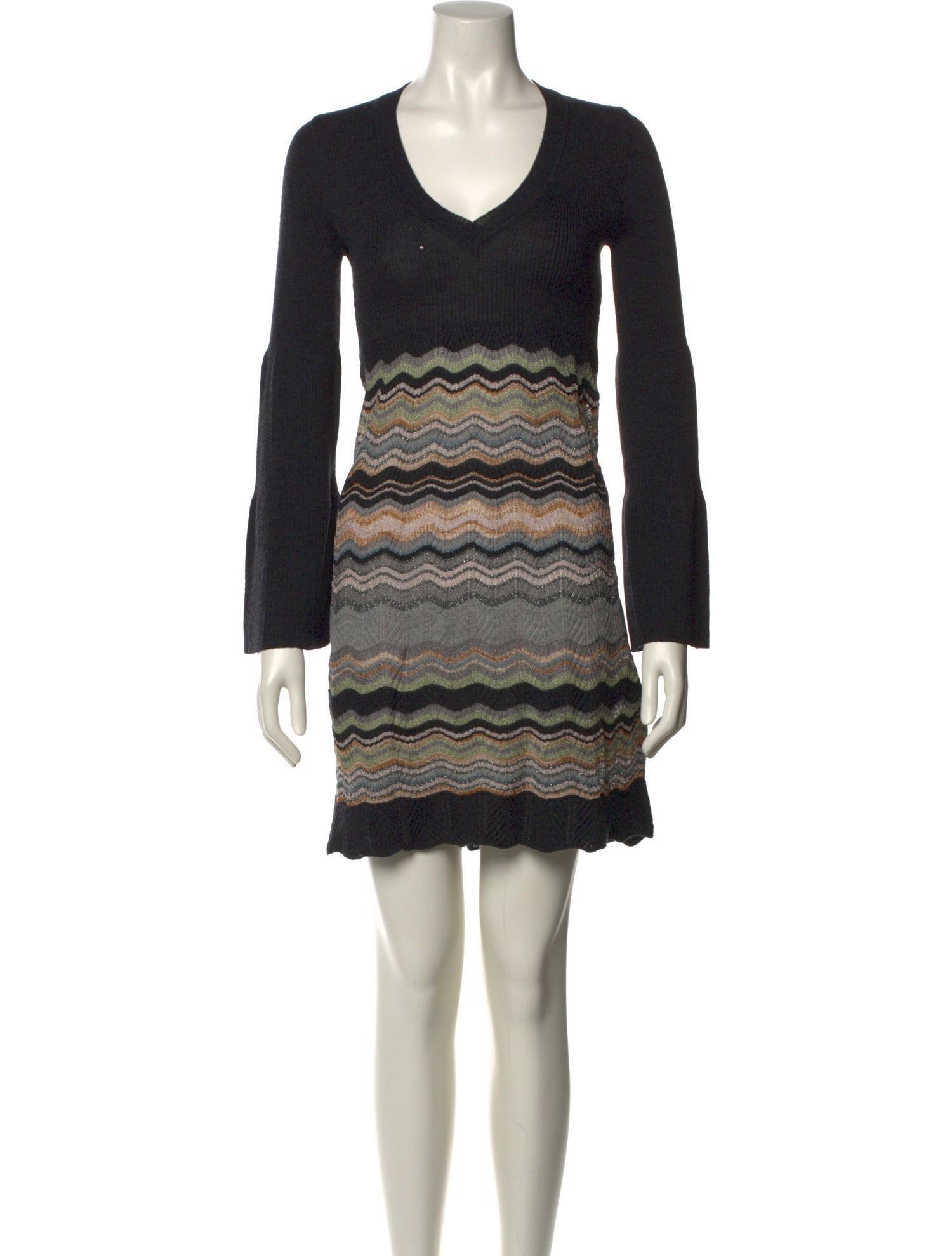 M Missoni Merino Wool Mini Dress
