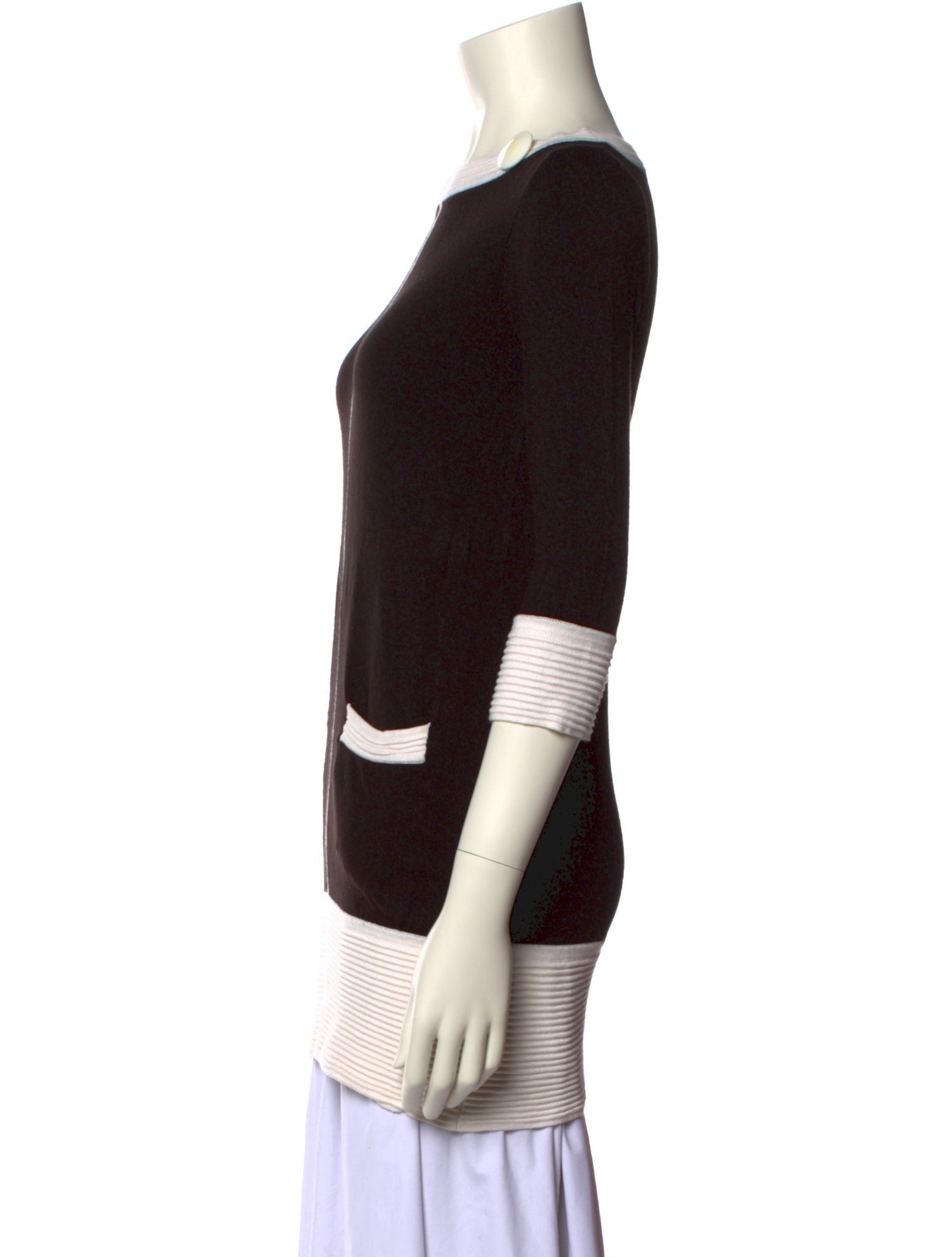 M Missoni Colorblock Pattern Bateau Neckline Tunic