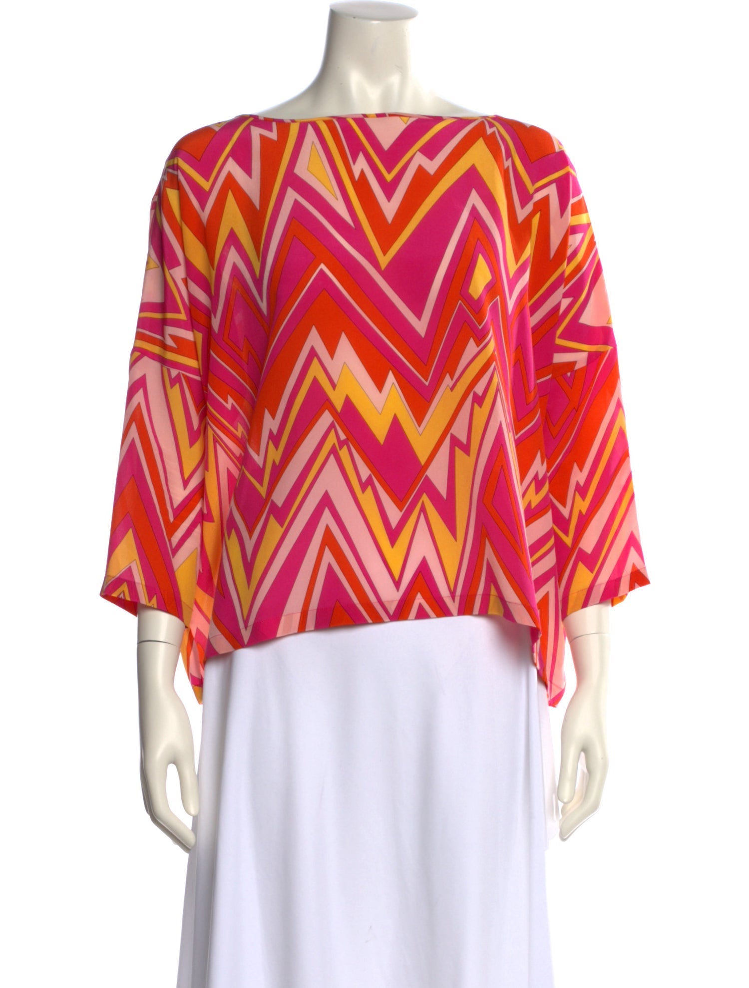 M Missoni Silk Printed Blouse