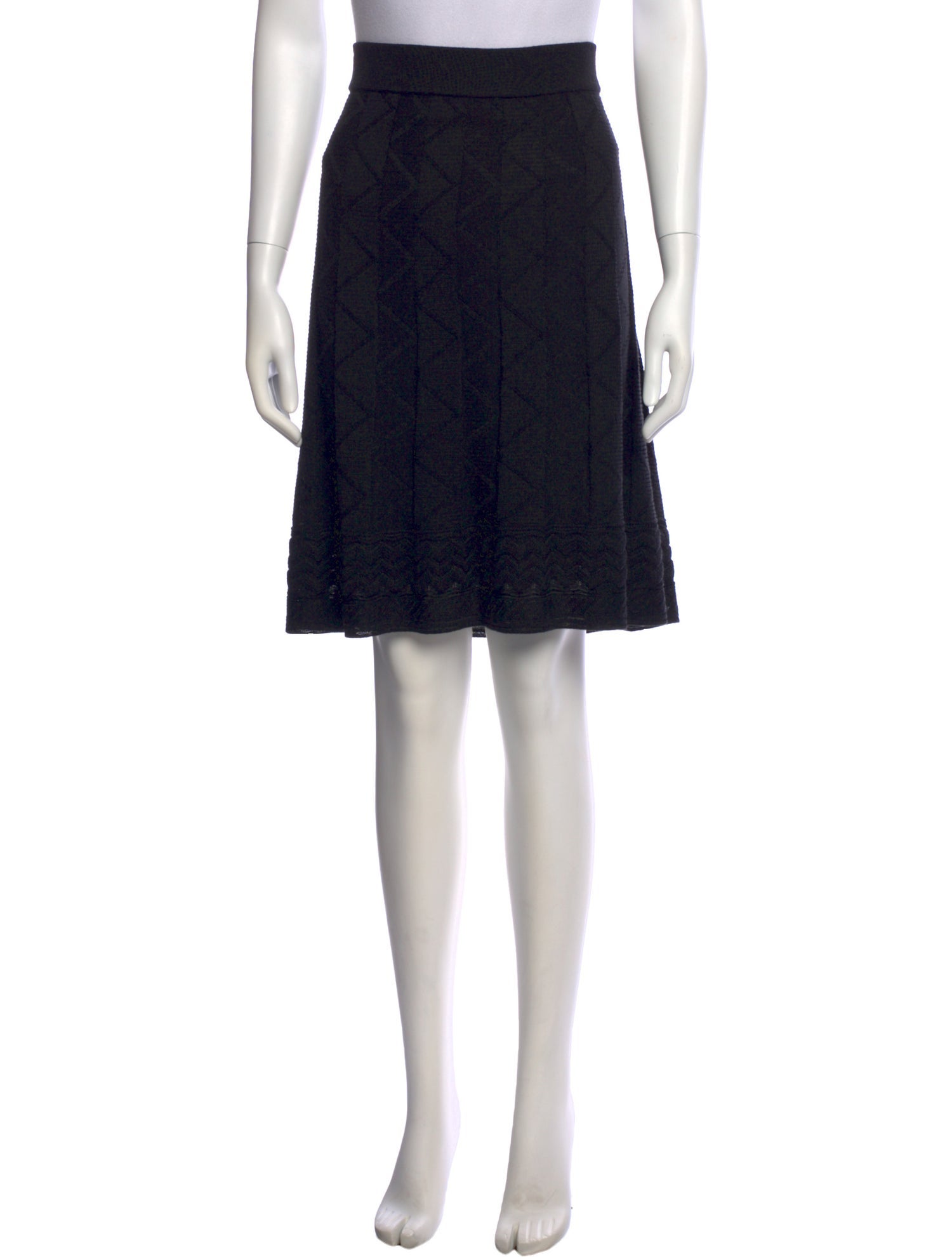 M Missoni Ruffle Embellishment Knee-Length Skirt