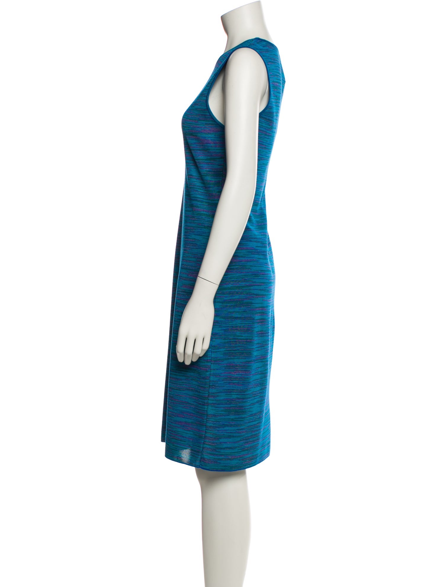 M Missoni Striped Knee-Length Dress