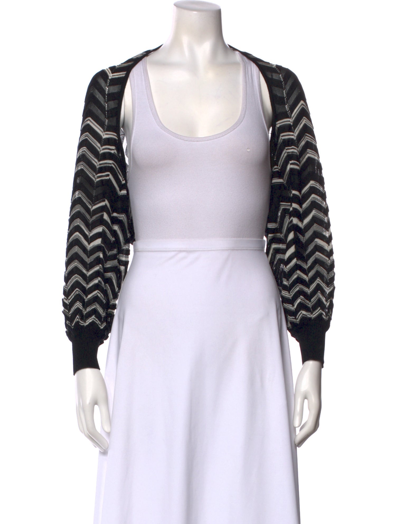 M Missoni Striped Scoop Neck Sweater