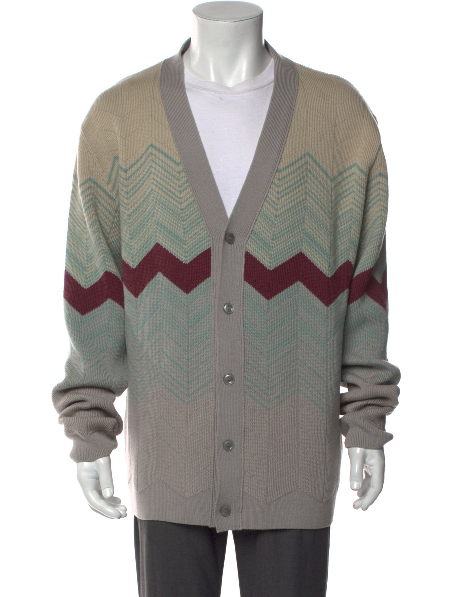 M Missoni Wool Striped Cardigan w/ Tags