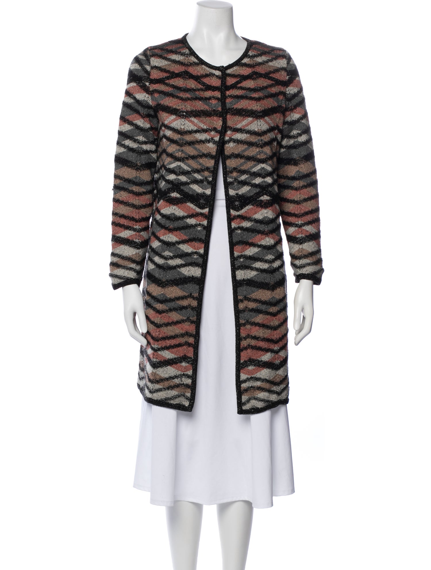 M Missoni Merino Wool Striped Coat