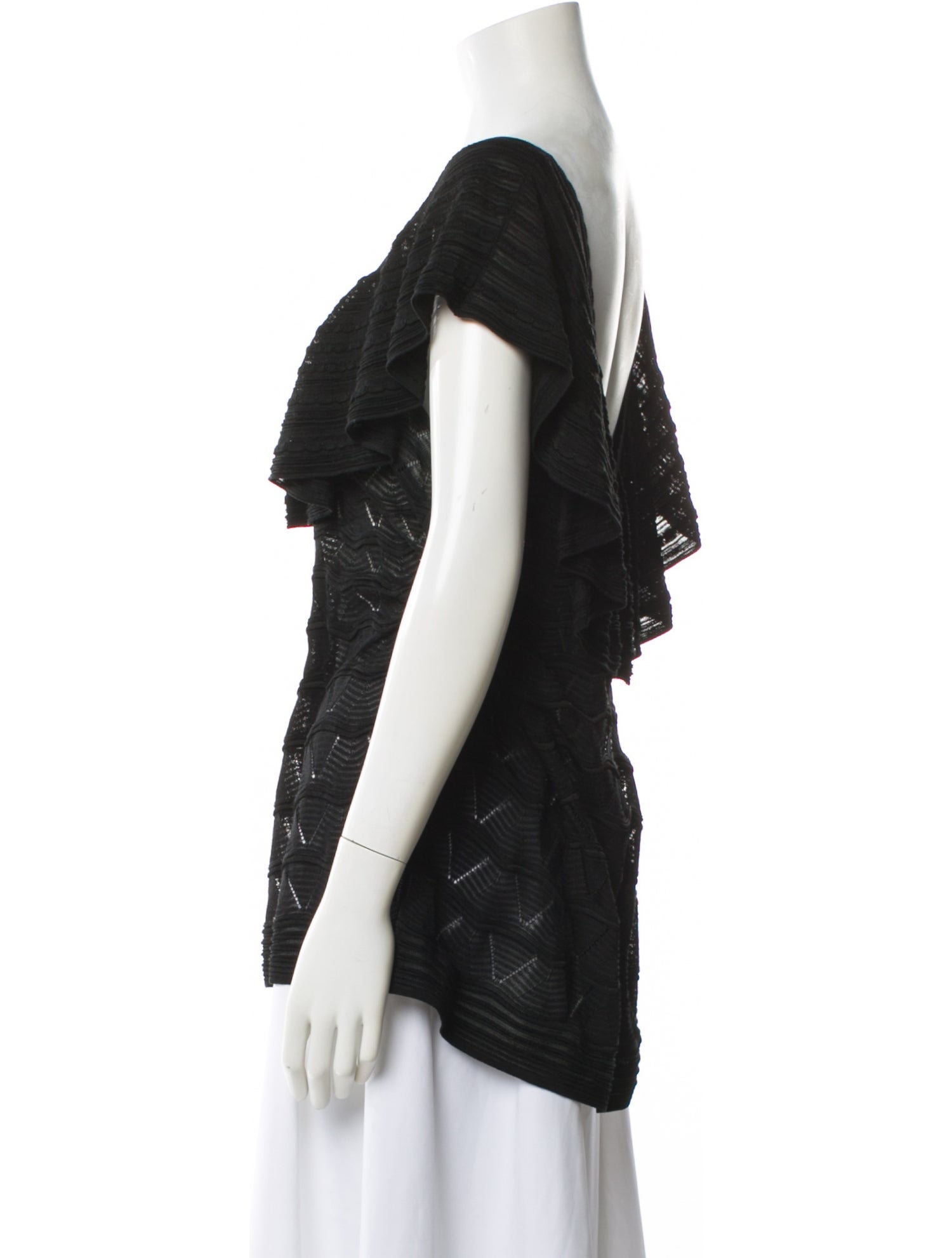 M Missoni Patterned V-Neck Top