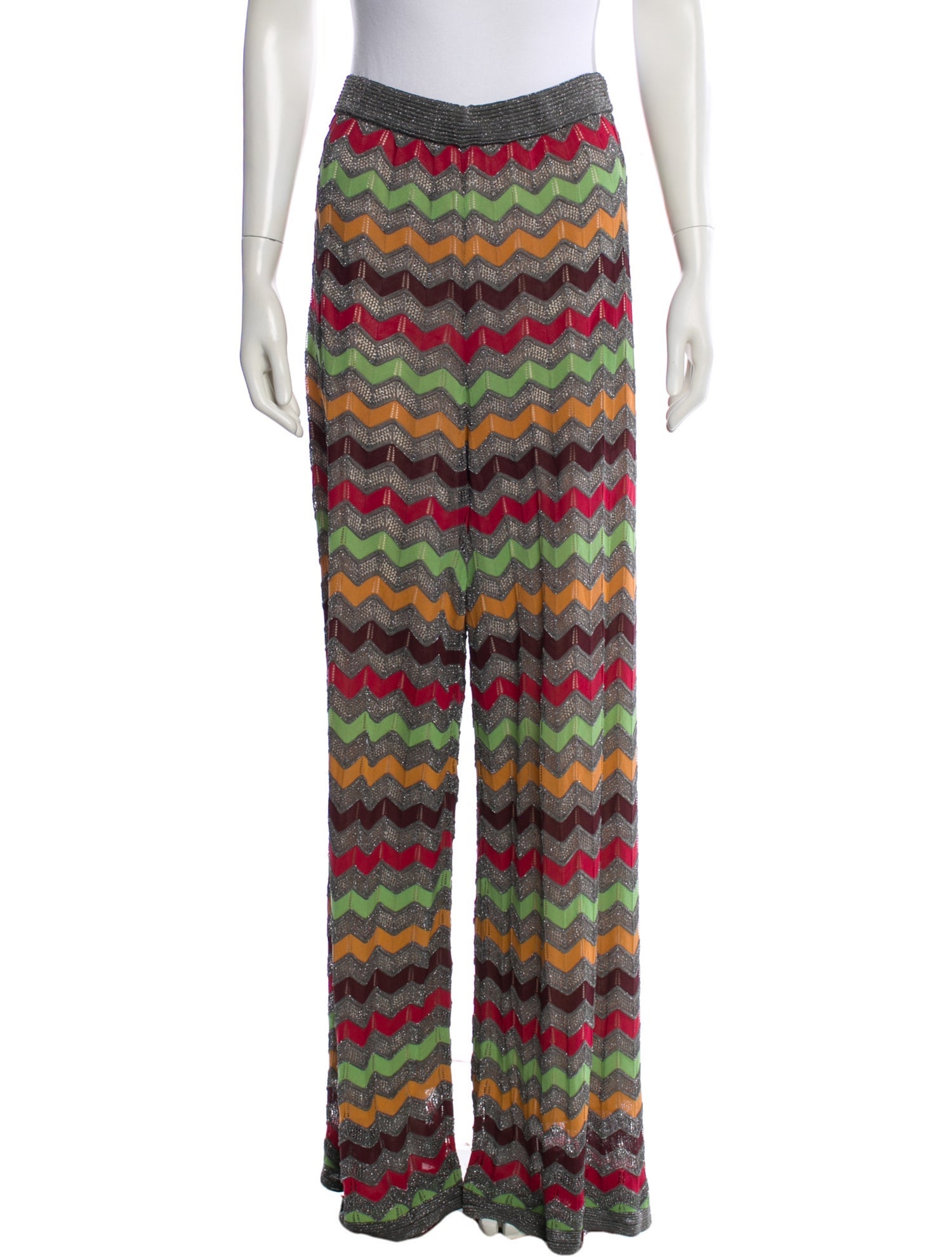 M Missoni Printed Wide Leg Pants