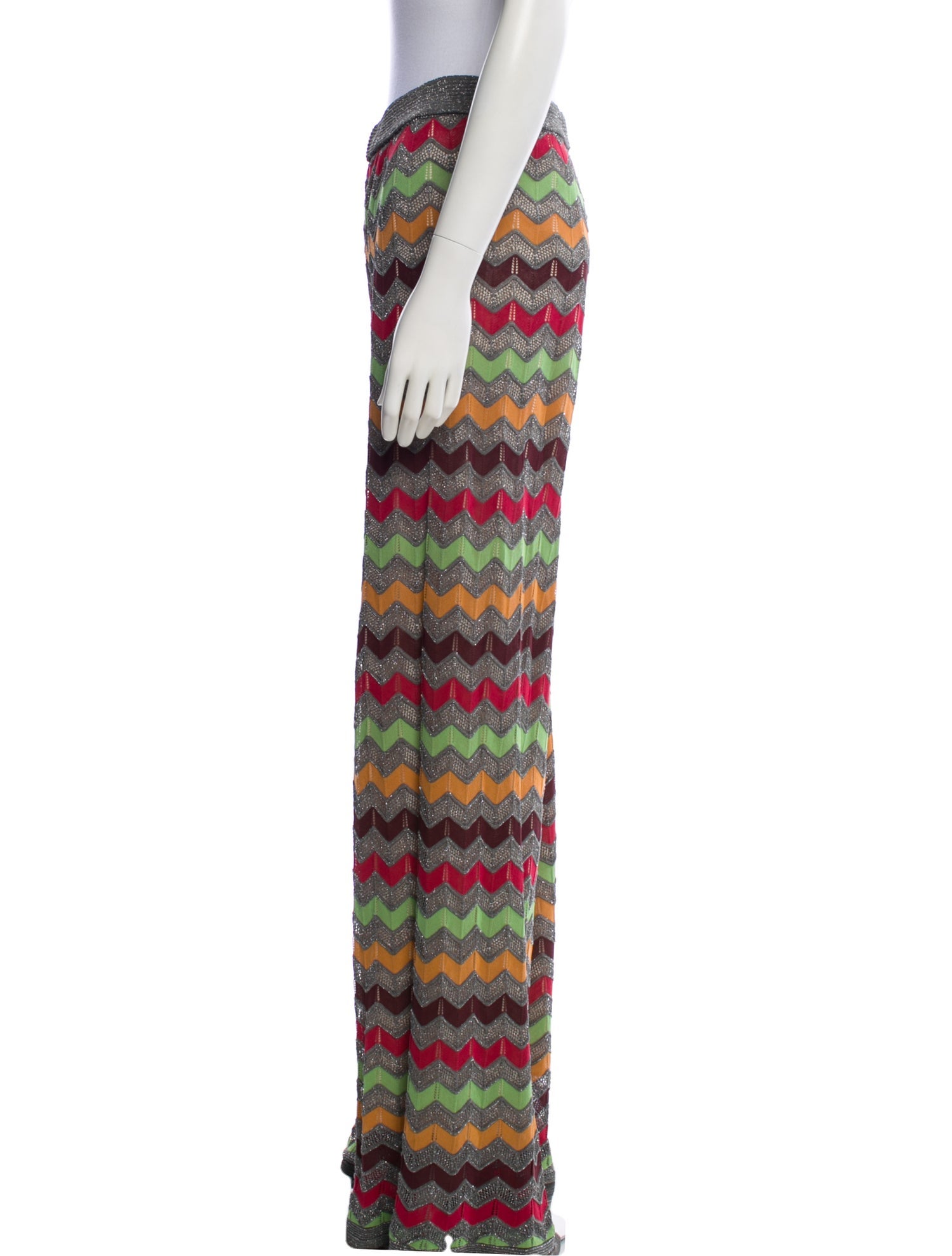 M Missoni Printed Wide Leg Pants