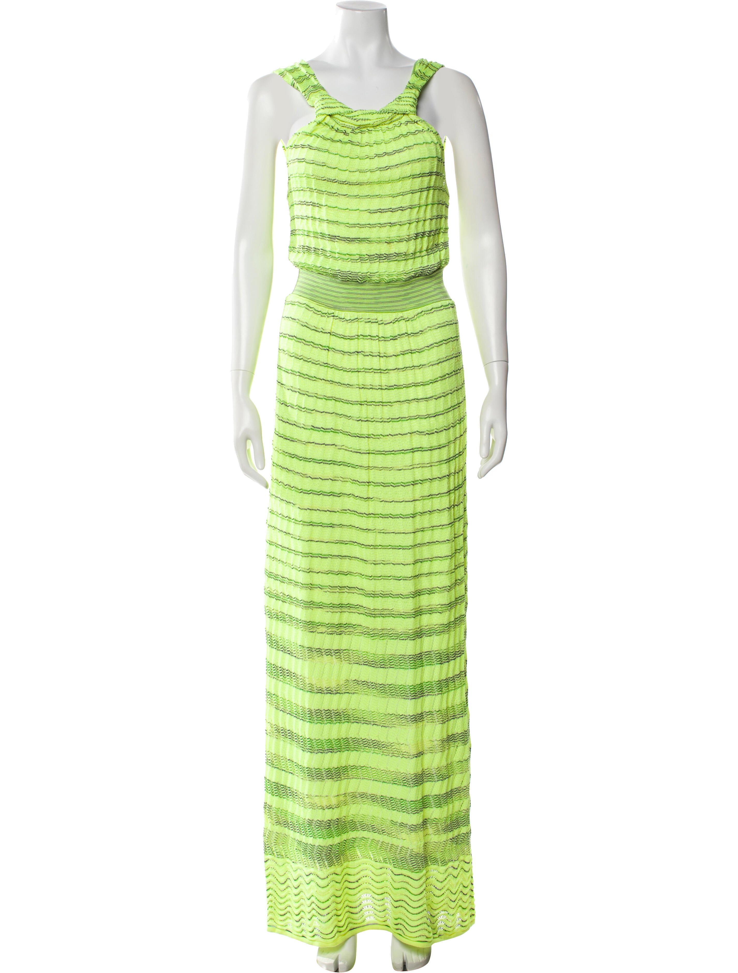 M Missoni Striped Long Dress