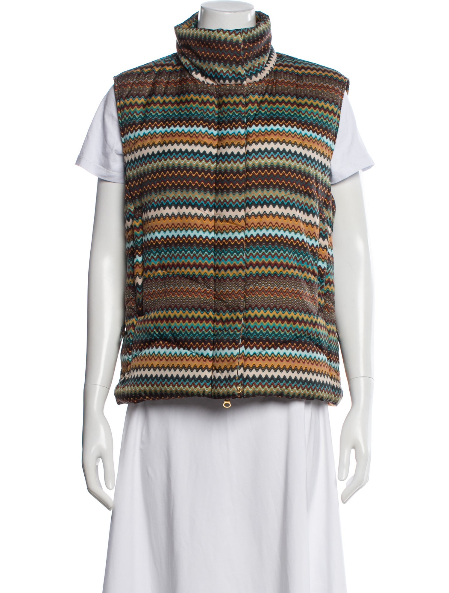 M Missoni Nylon Striped Vest