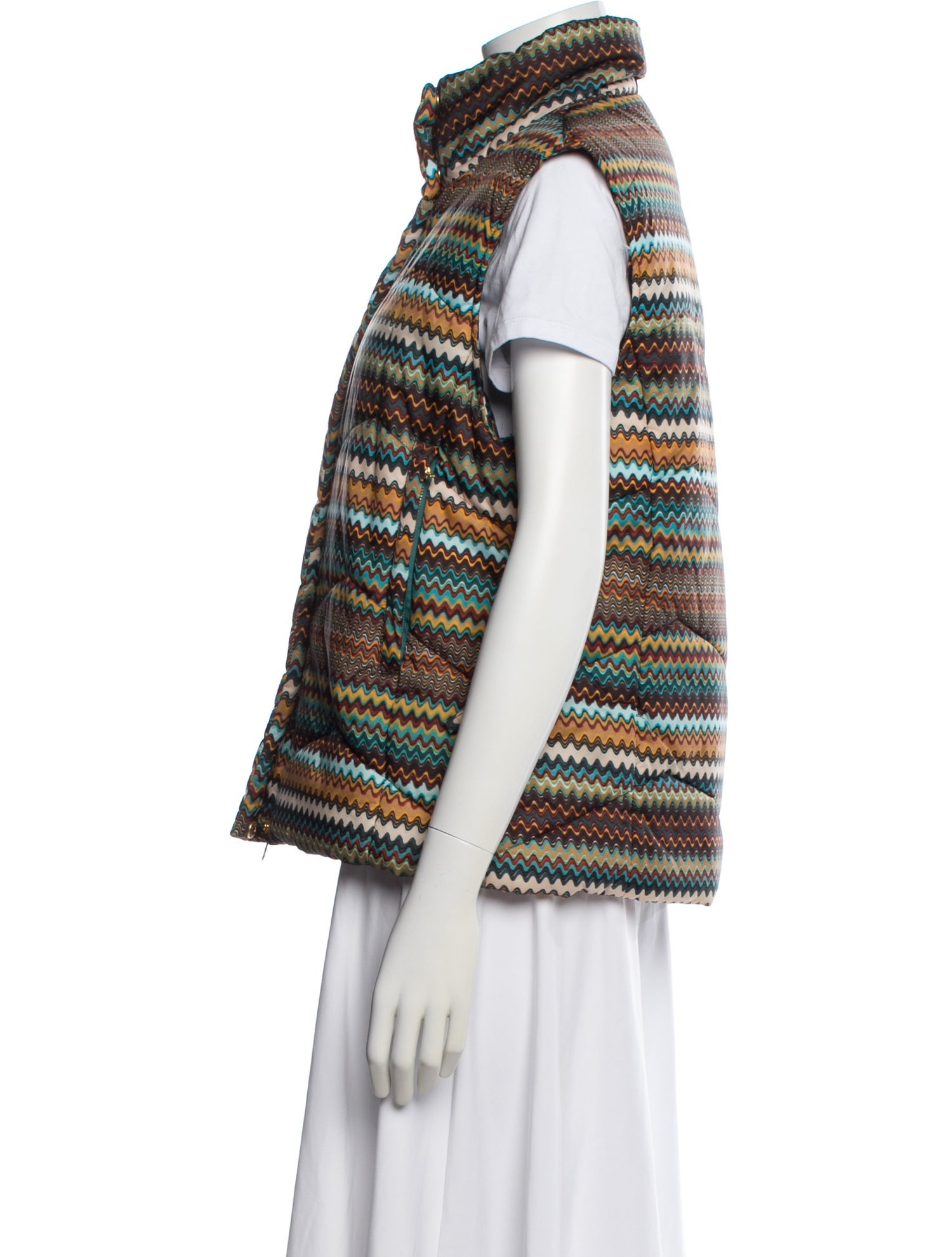 M Missoni Nylon Striped Vest