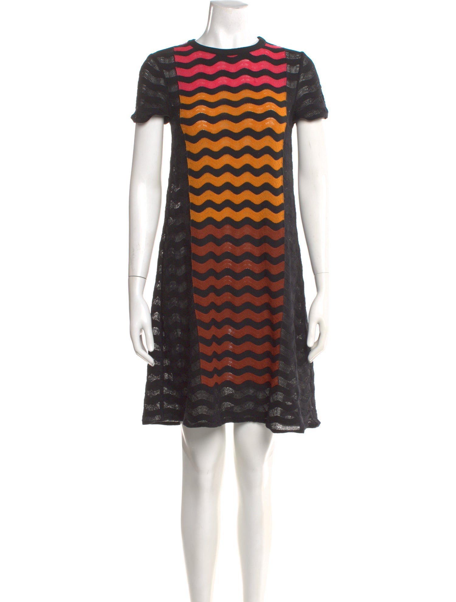 M Missoni Striped Mini Dress