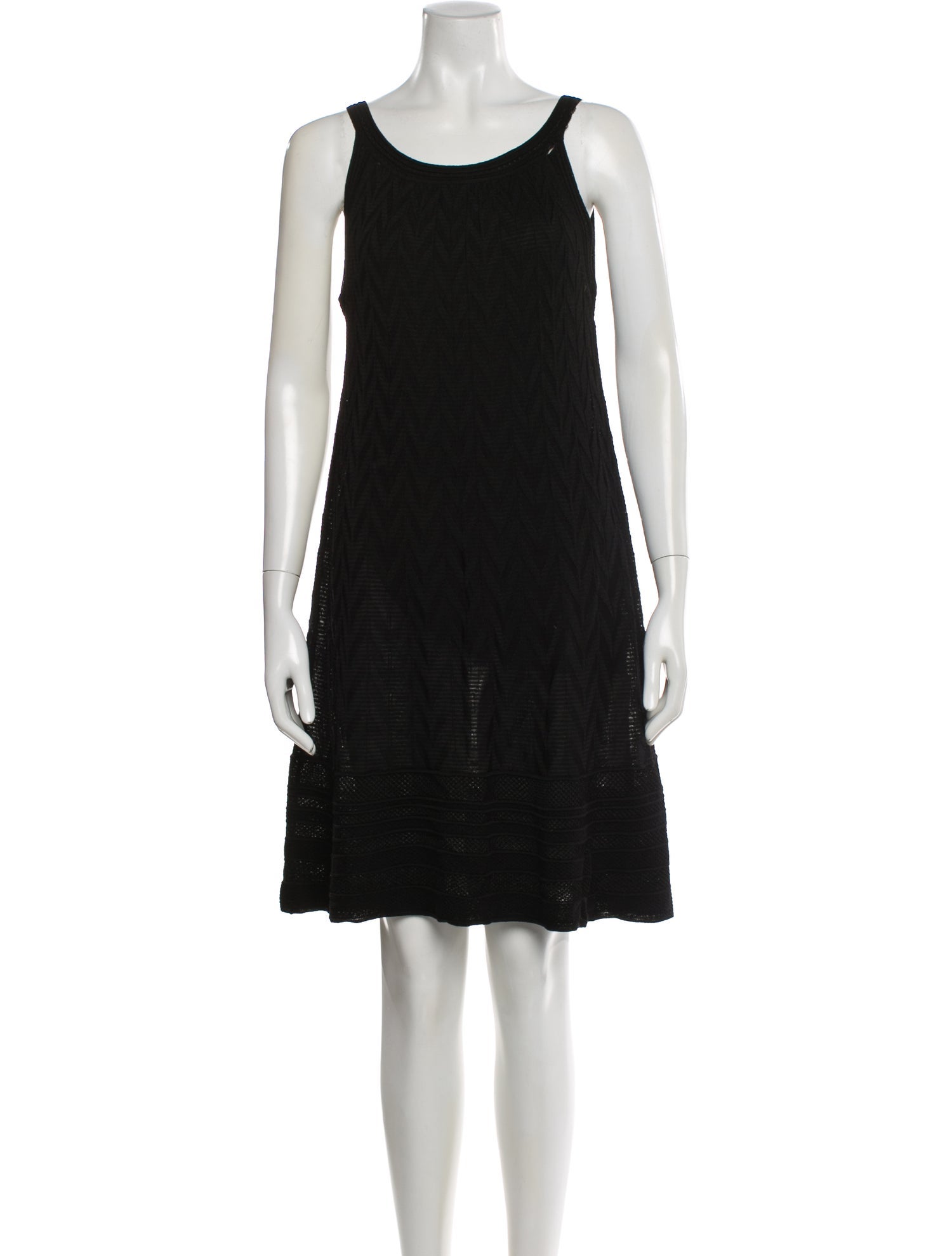 M Missoni Scoop Neck Mini Dress