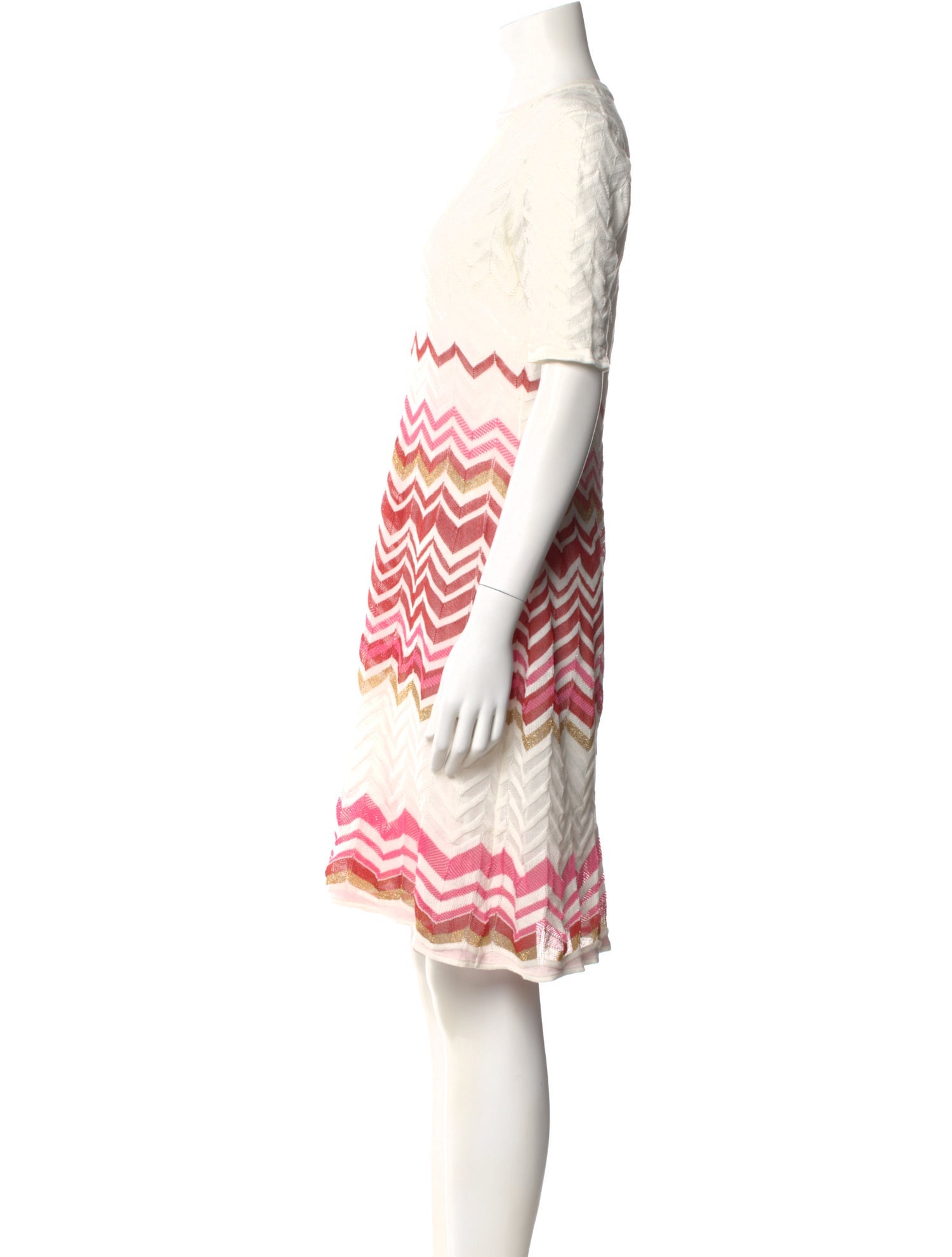 M Missoni Striped Knee-Length Dress