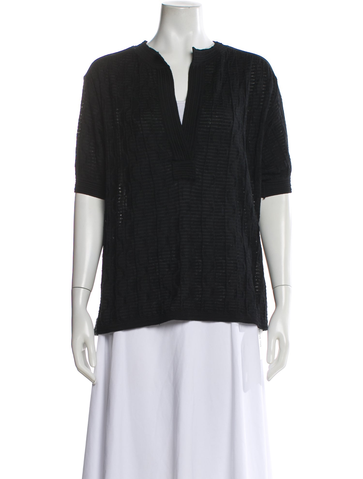 M Missoni V-Neck Short Sleeve Top