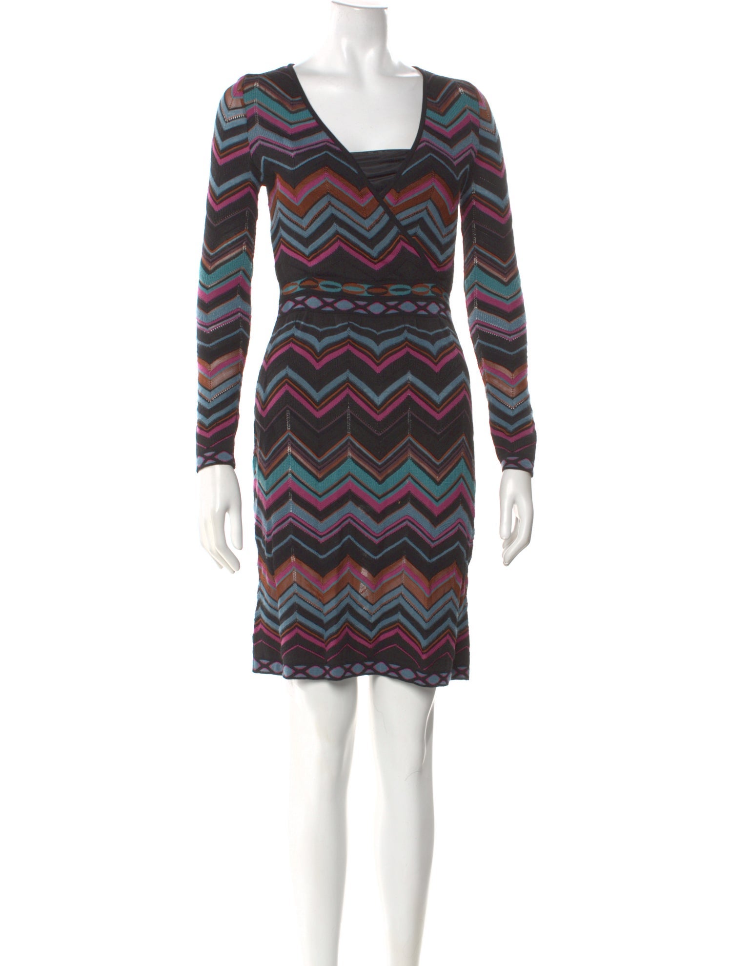 M Missoni Striped Mini Dress