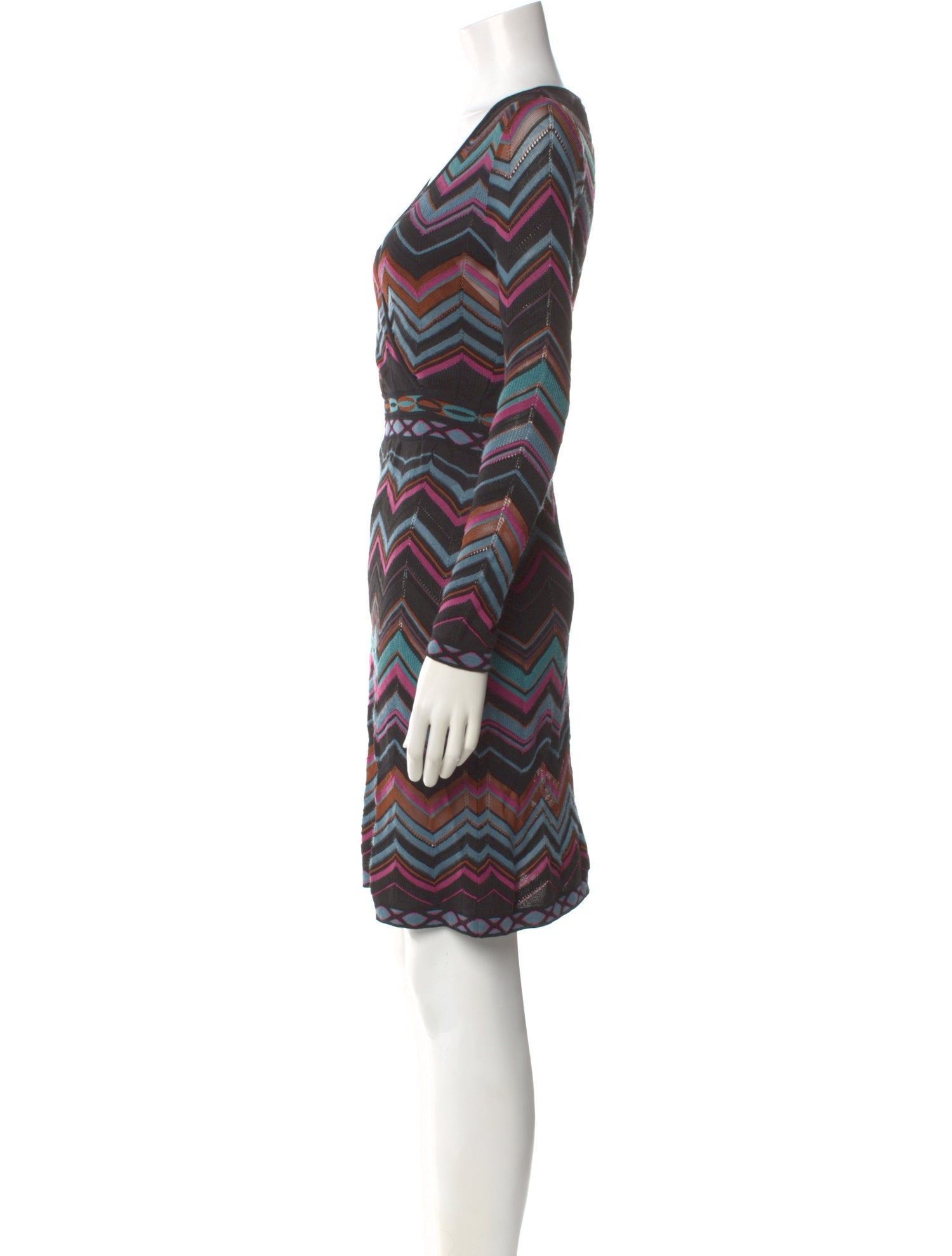 M Missoni Striped Mini Dress