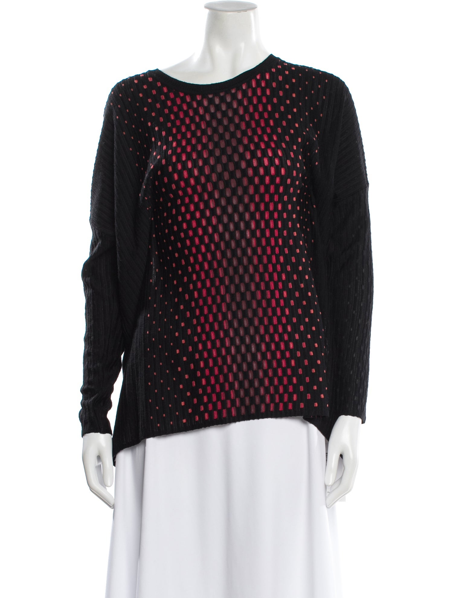 M Missoni Printed Scoop Neck Sweater