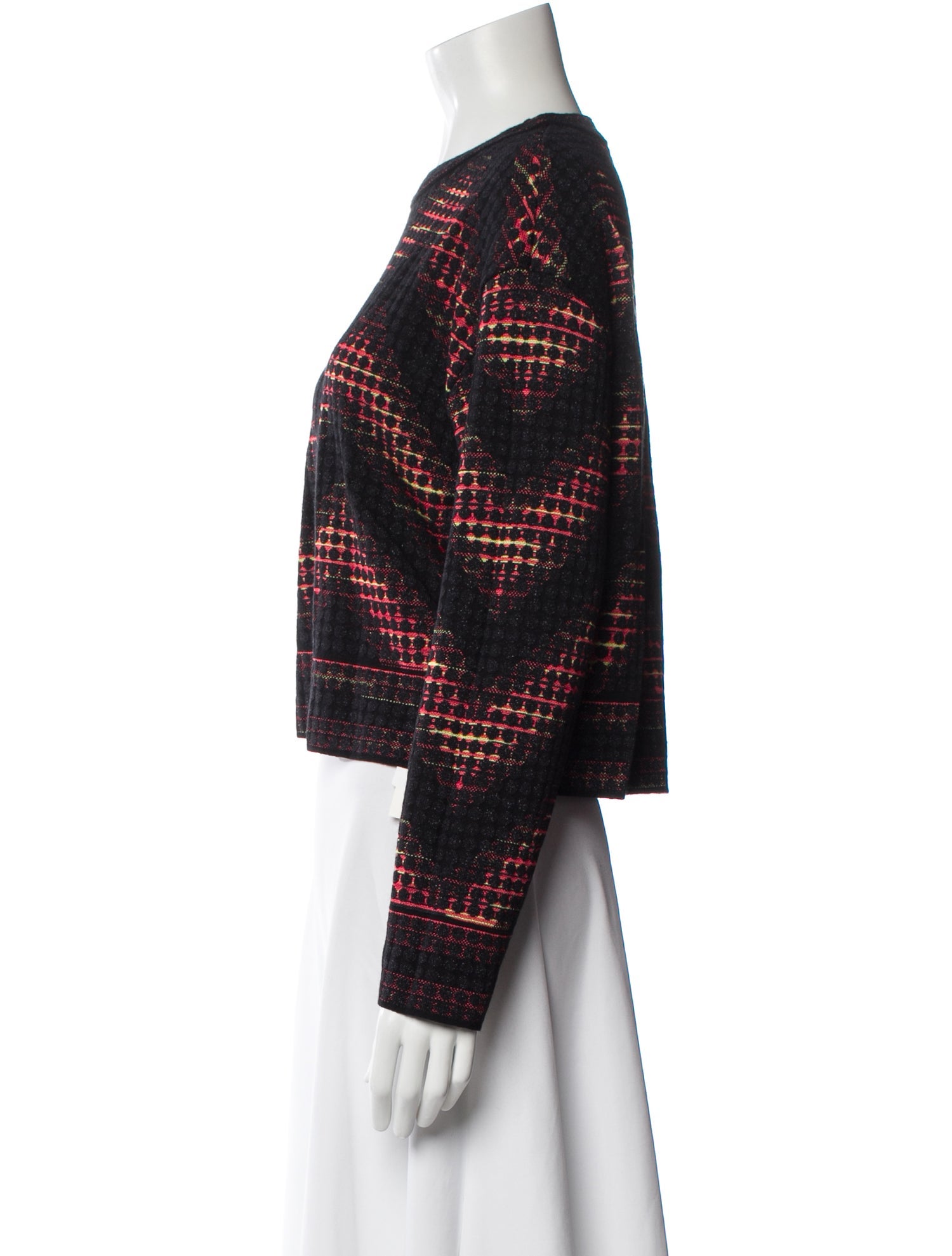 M Missoni Patterned Crew Neck Top