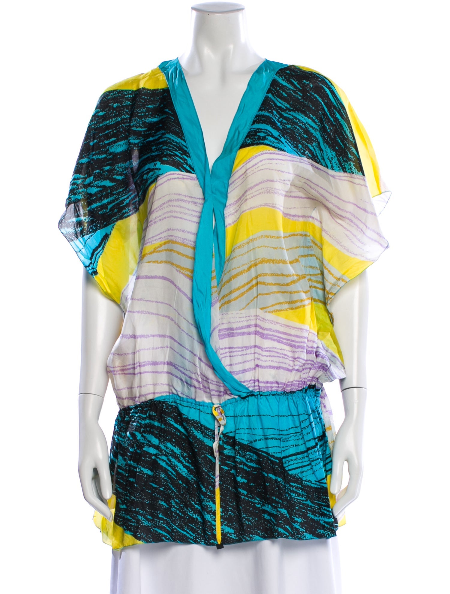 M Missoni Silk Patterned Top