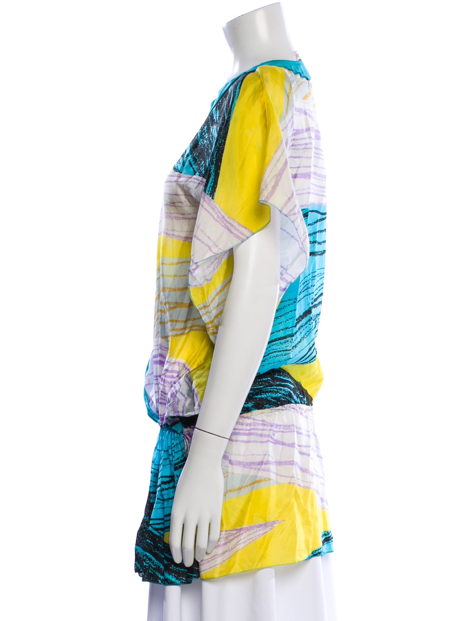 M Missoni Silk Patterned Top