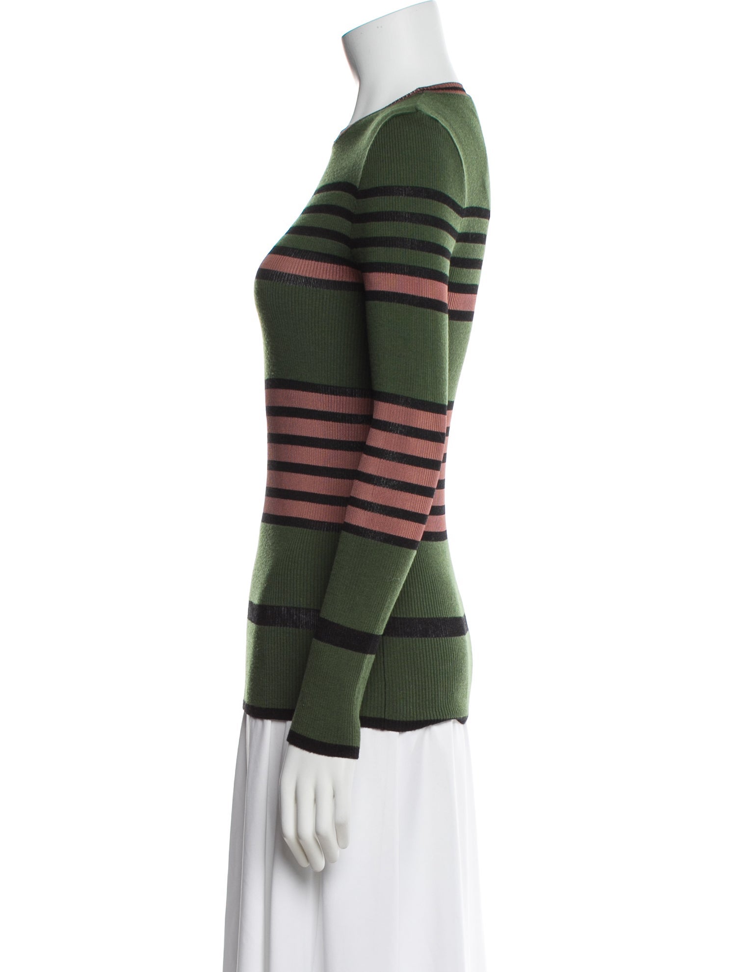 M Missoni Striped Crew Neck Top